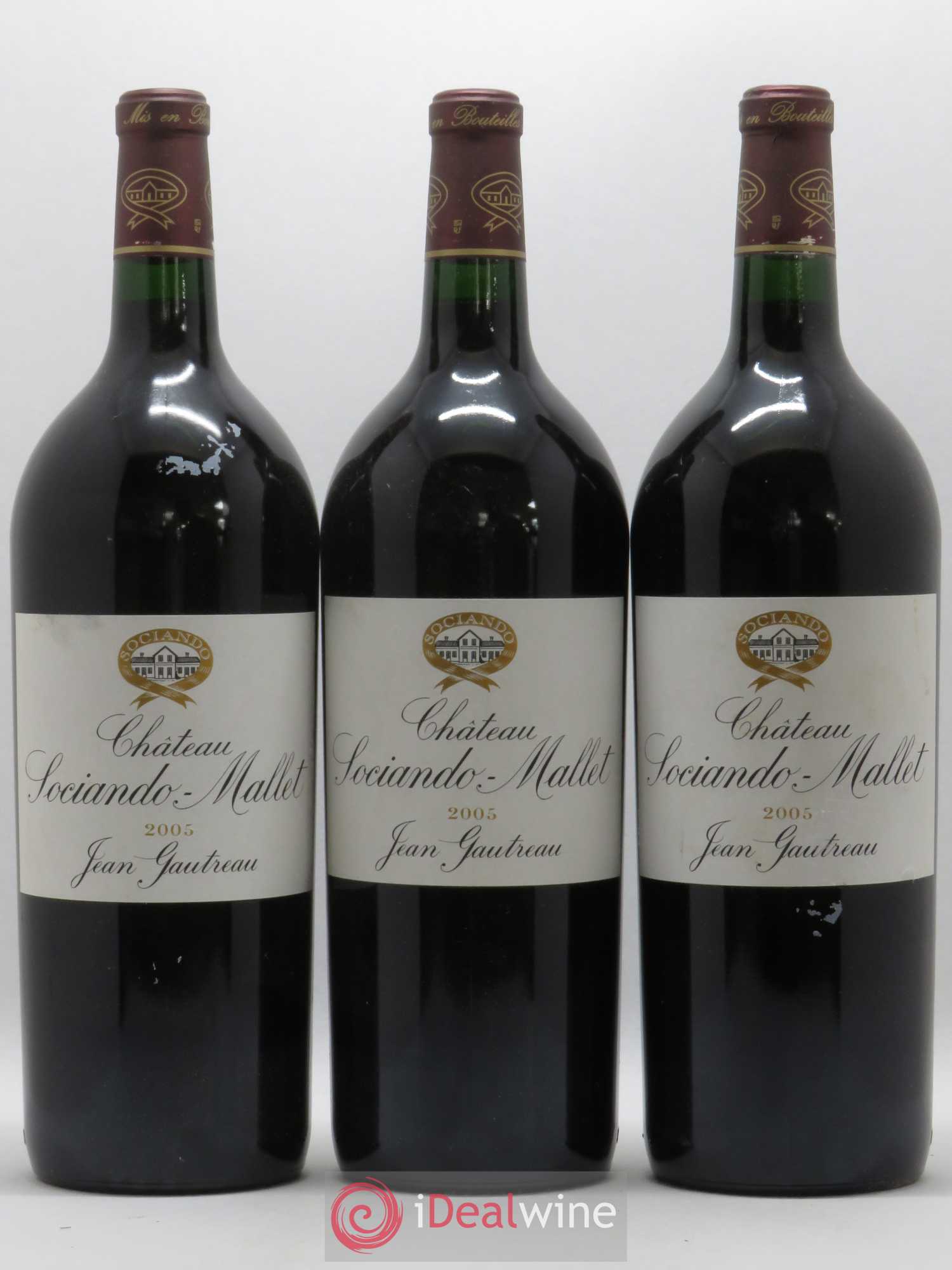 Château Sociando Mallet 2005 - Lot de 6 magnums - 1