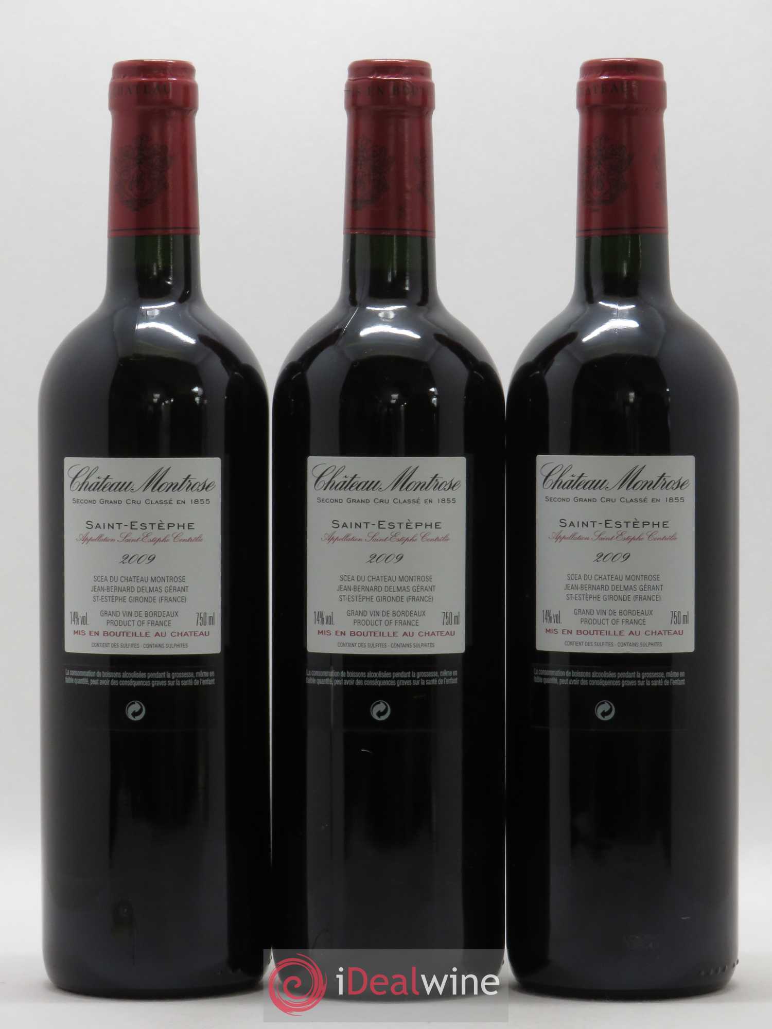 Château Montrose 2ème Grand Cru Classé 2009 - Lot de 12 bouteilles - 6