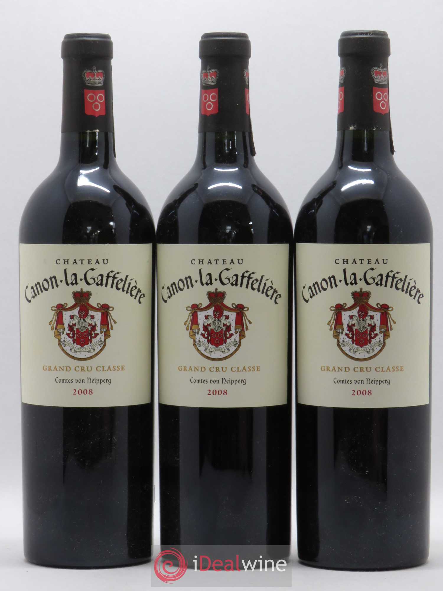 Château Canon la Gaffelière 1er Grand Cru Classé B 2008 - Lot de 3 bouteilles - 0