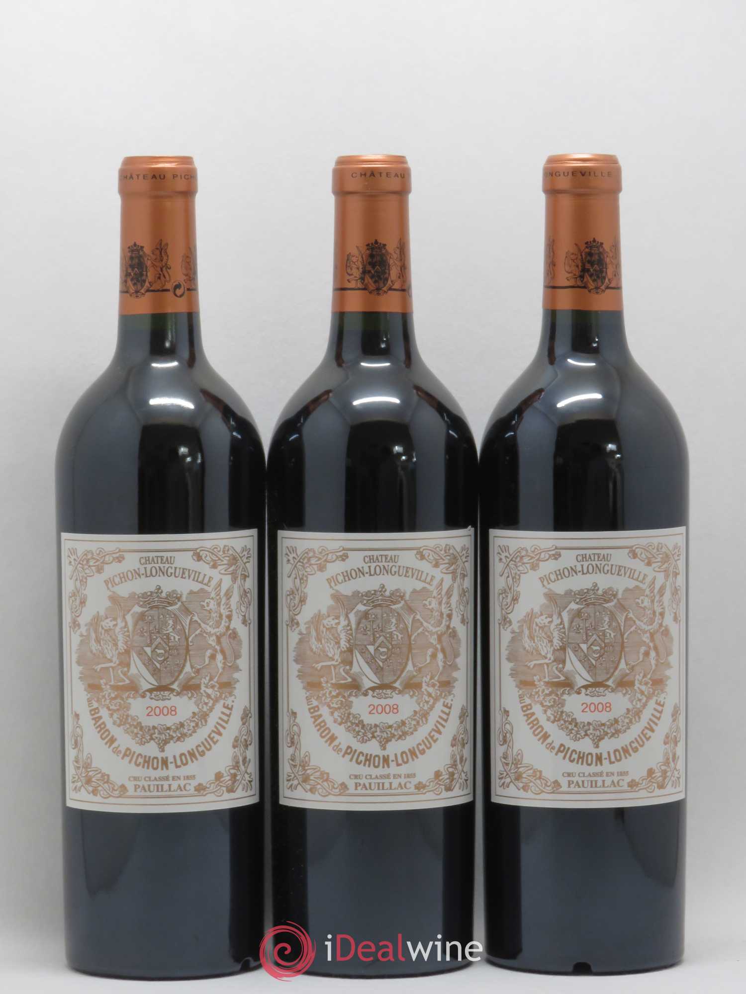 Pichon Longueville Baron 2ème Grand Cru Classé 2008 - Lot de 12 bouteilles - 1