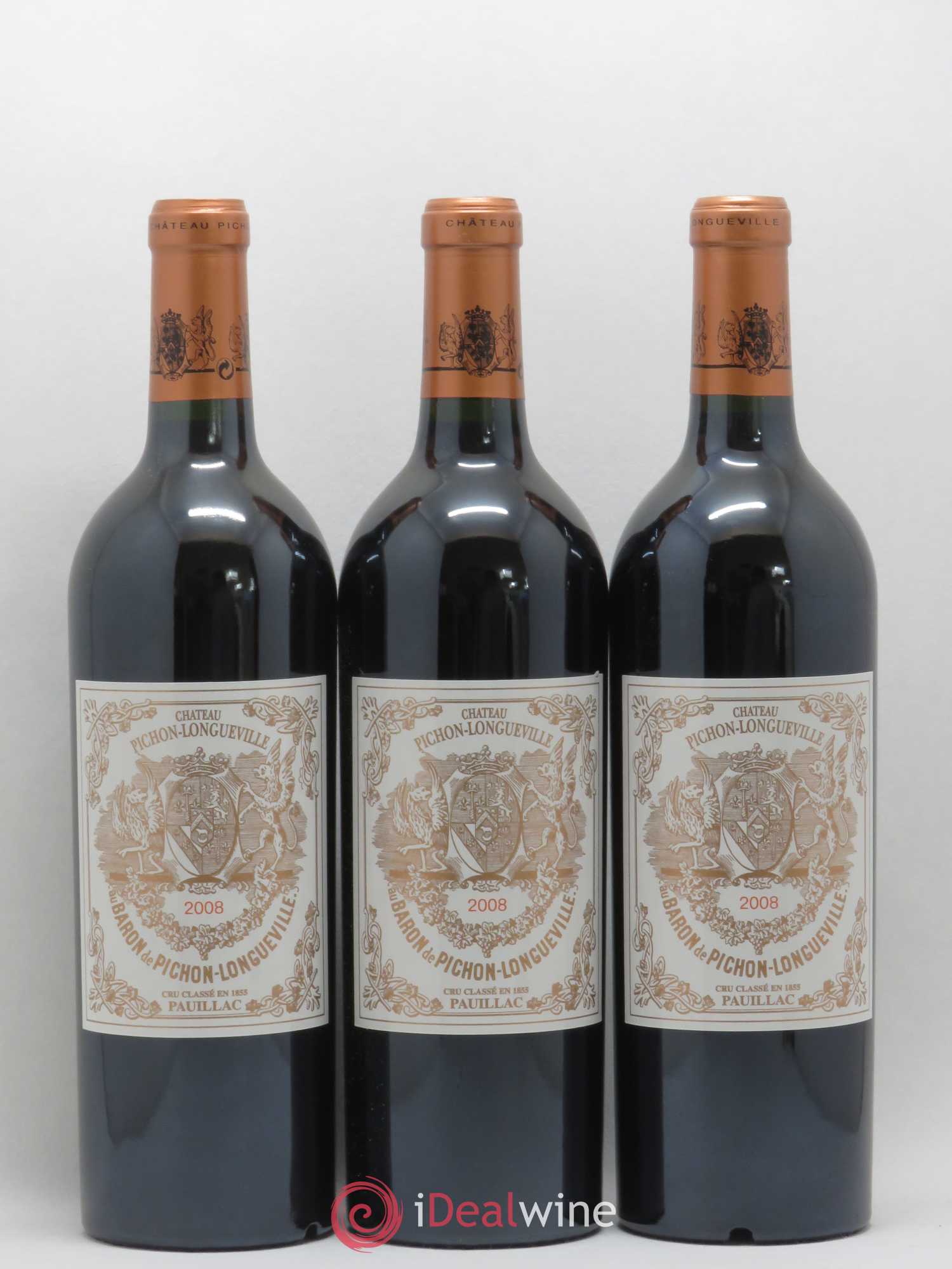 Pichon Longueville Baron 2ème Grand Cru Classé 2008 - Lot de 12 bouteilles - 2