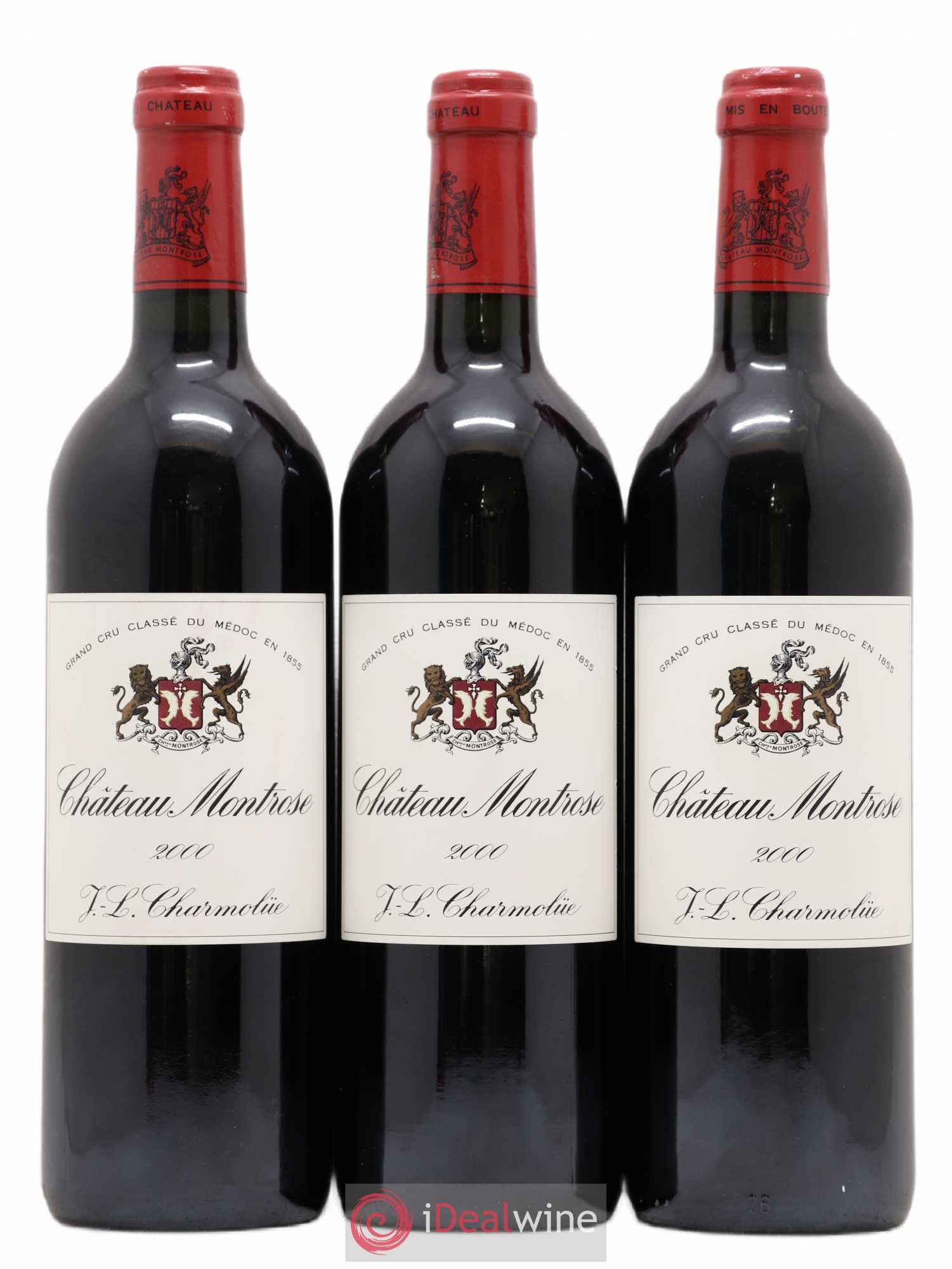 Château Montrose 2ème Grand Cru Classé 2000 - Lot de 3 bouteilles - 0