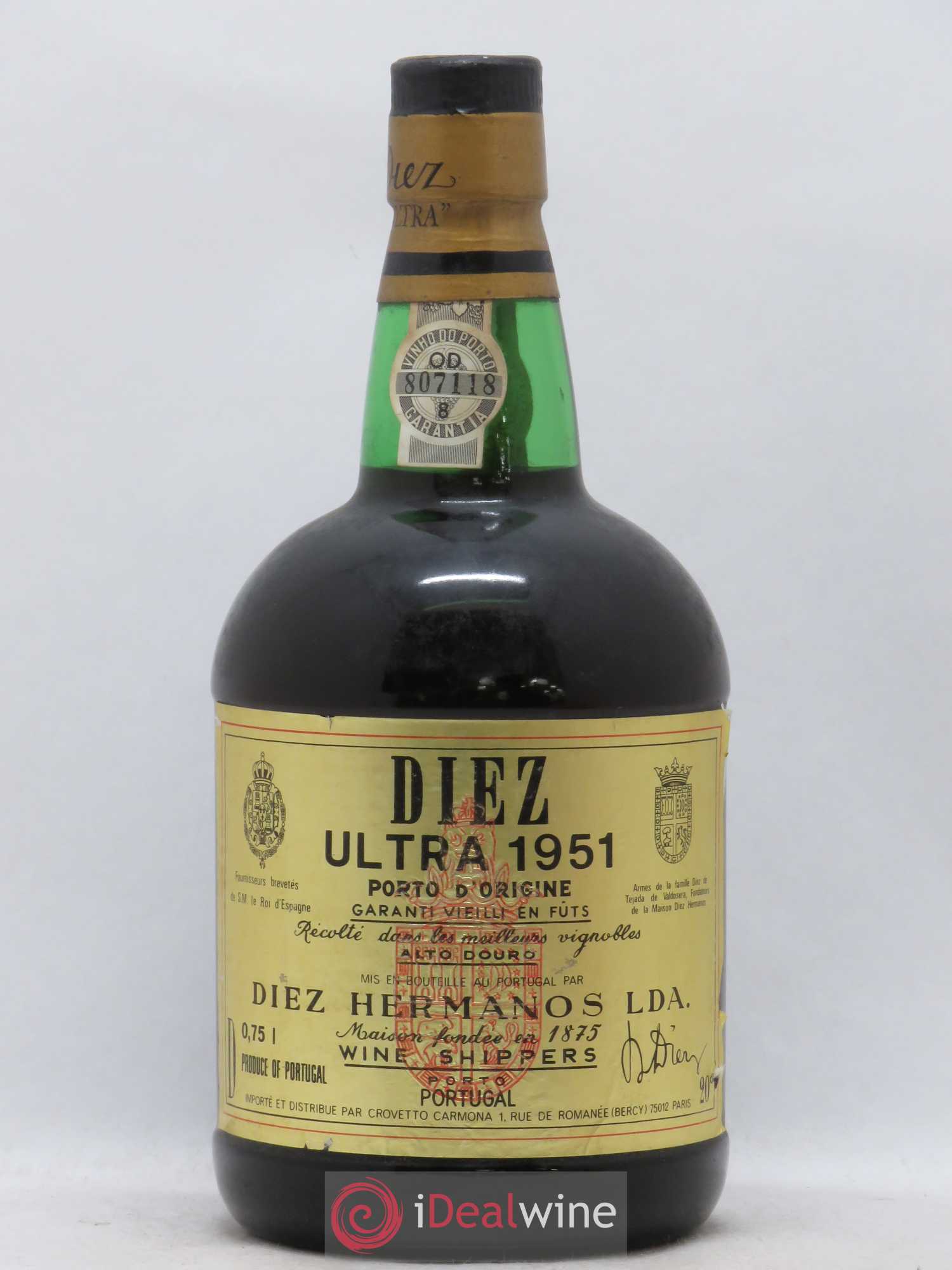 Porto Diez Ultra 1951 - Lot de 1 bouteille - 0
