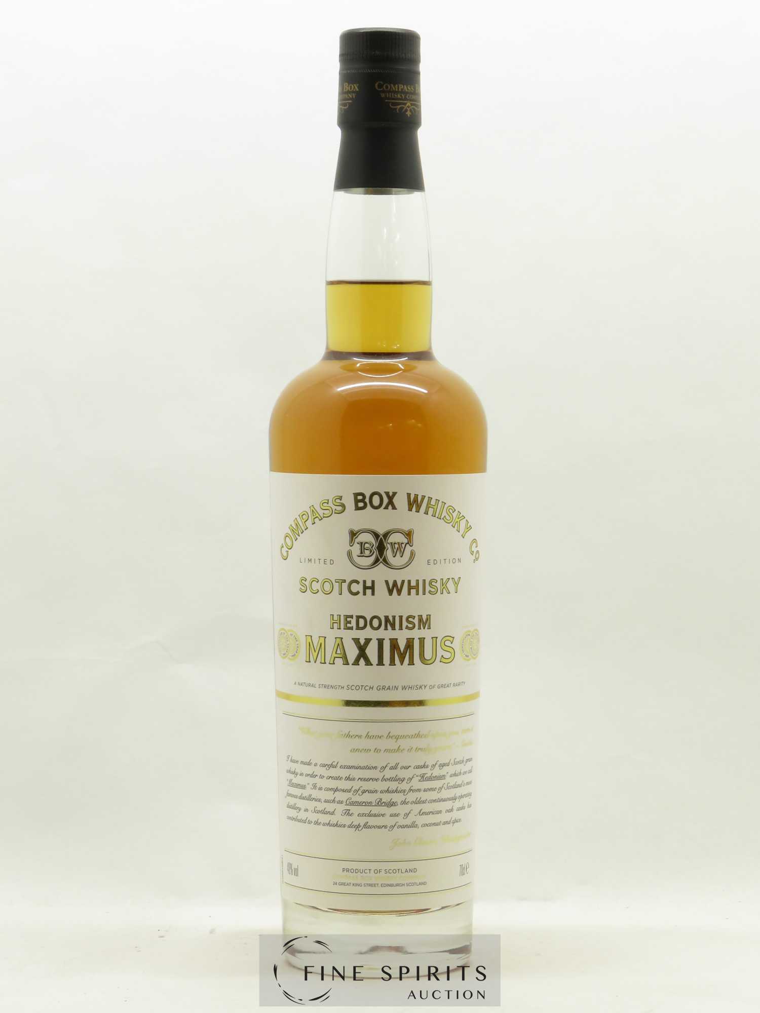 Hedonism Compass Box Maximus Limited Edition - Lot de 1 bouteille - 1
