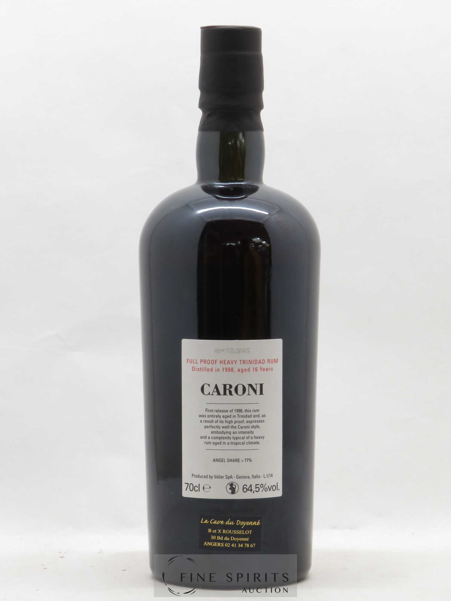 Caroni 16 years 1998 Velier Full Proof 32nd Release - One of 2750 - bottled 2014 - Lot de 1 bouteille - 2