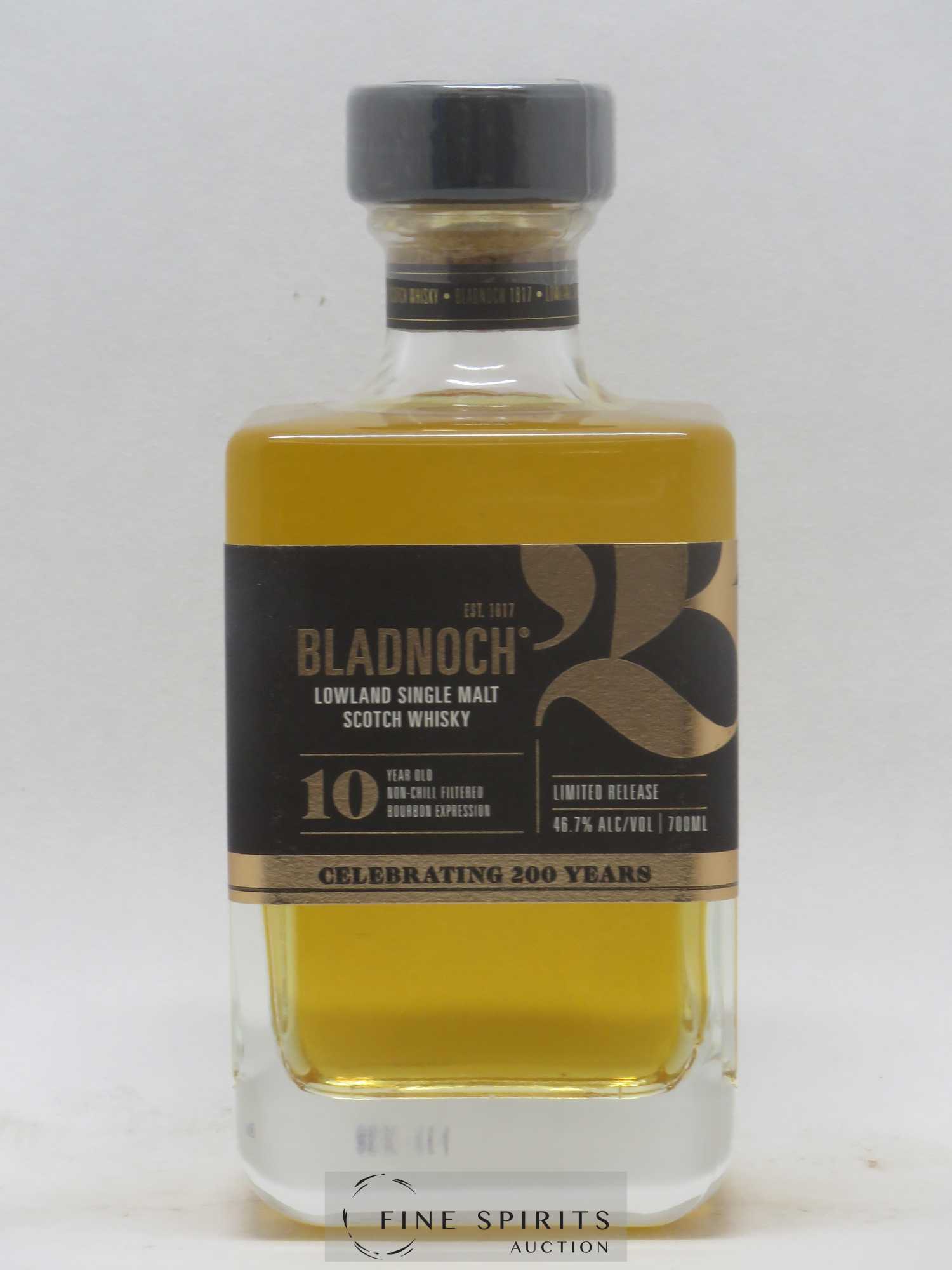 Bladnoch 10 years Of. Celebrating 200 years Non-Chill Filtered Bourbon Expression Limited Release - Posten von 1 Flasche - 1