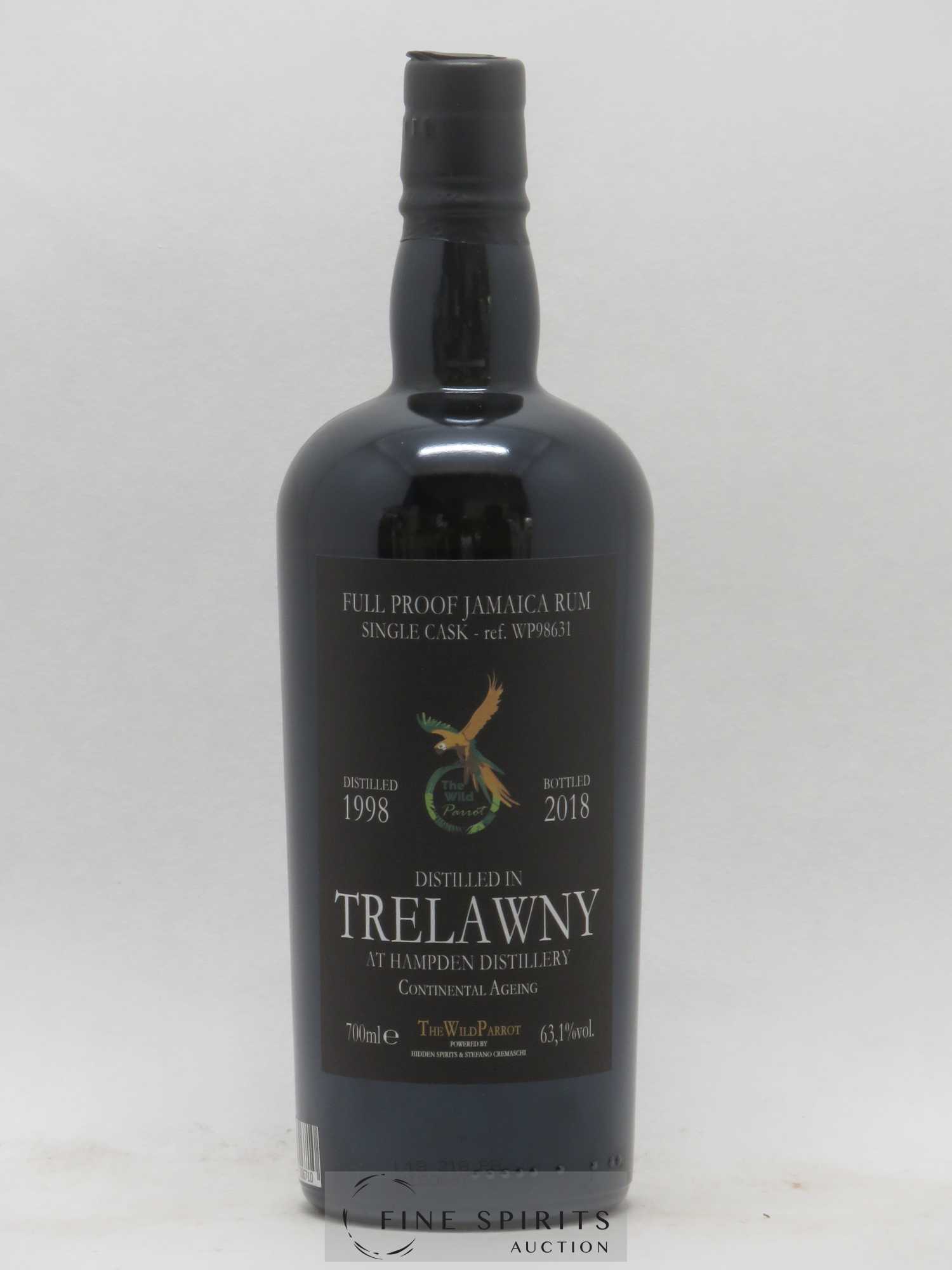 Hampden 1998 Hidden Spirits The Wild Parrot Single Cask n°WP98631 - bottled 2018 Trelawny - Lot de 1 bouteille - 1