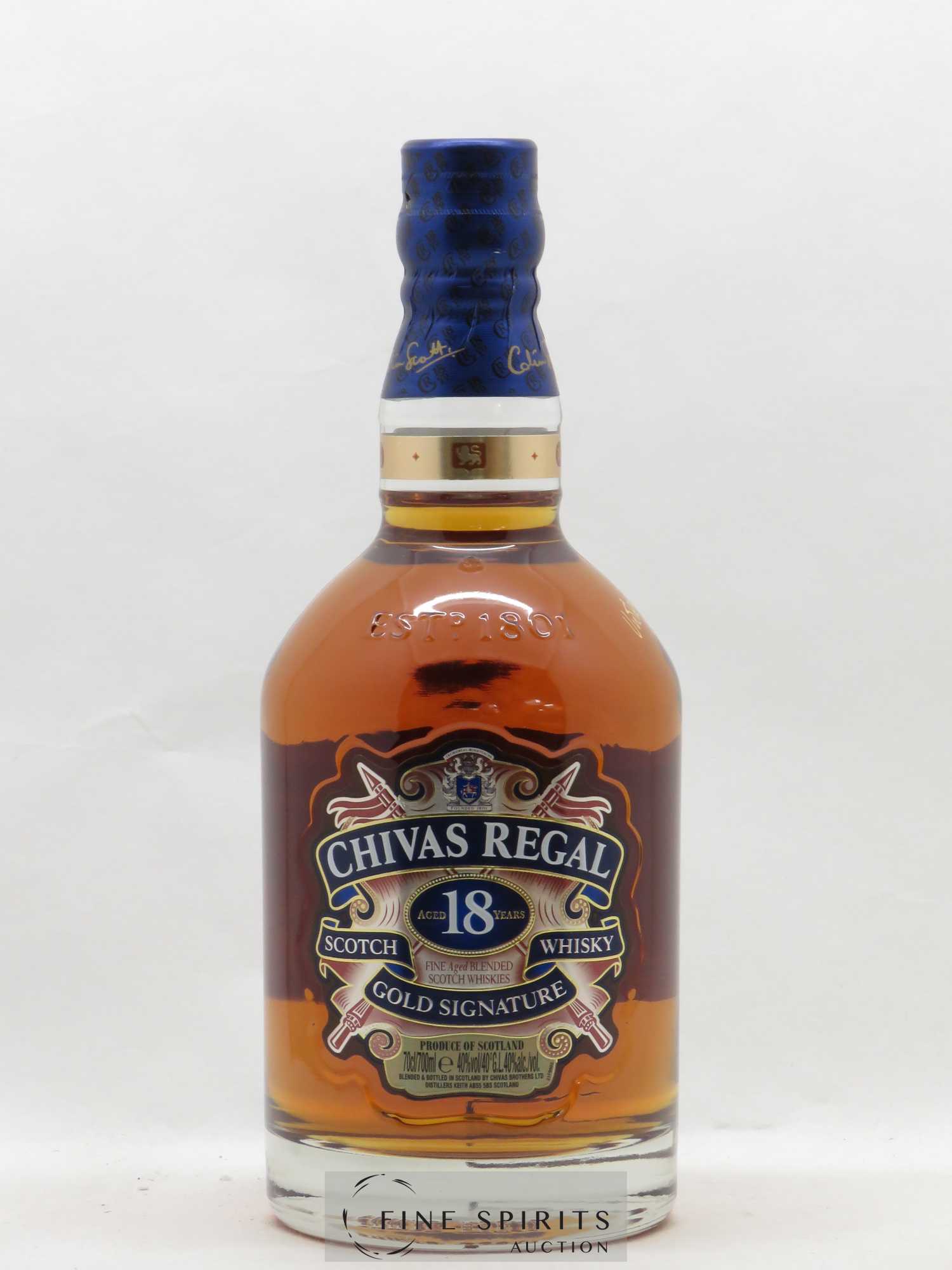 Chivas Regal 18 years Of. Gold Signature - Lot de 1 bouteille - 1
