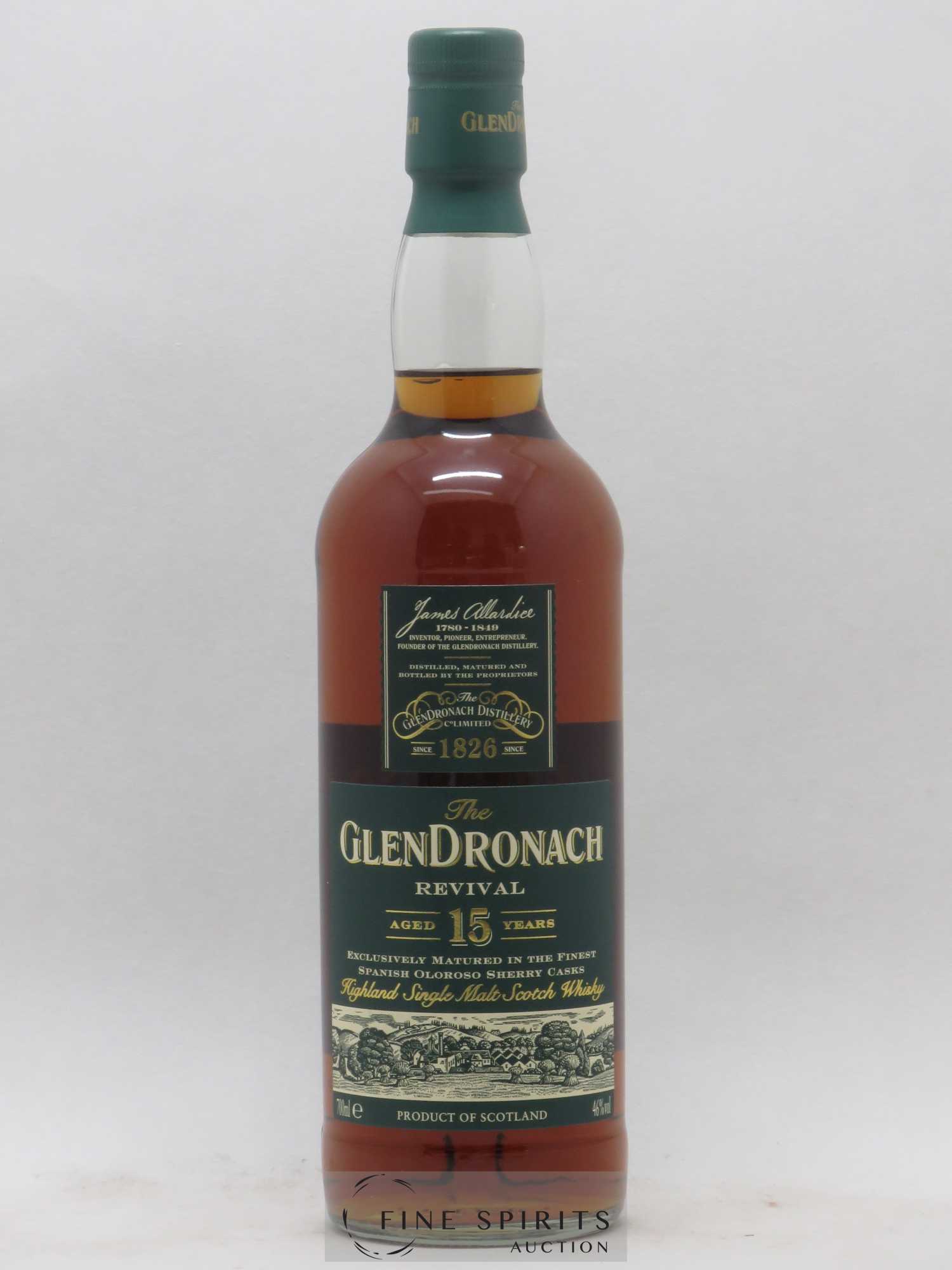 Glendronach 15 years Of. Revival Spanish Oloroso Sherry Casks - Lot de 1 bouteille - 1