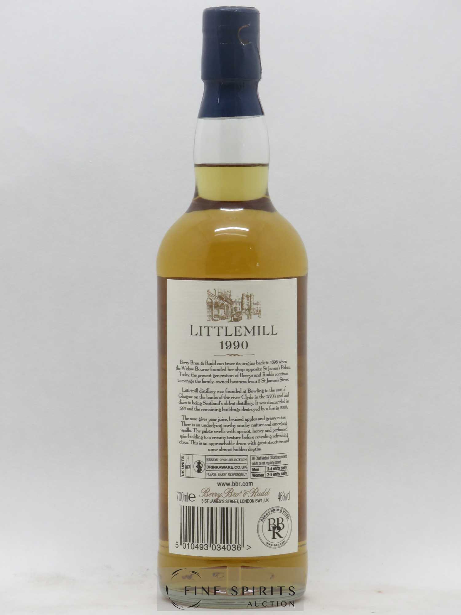 Littlemill 22 years 1990 Berry Bros & Rudd Cask n°21 - bottled 2013 Unchillfiltered - Lot de 1 bouteille - 2