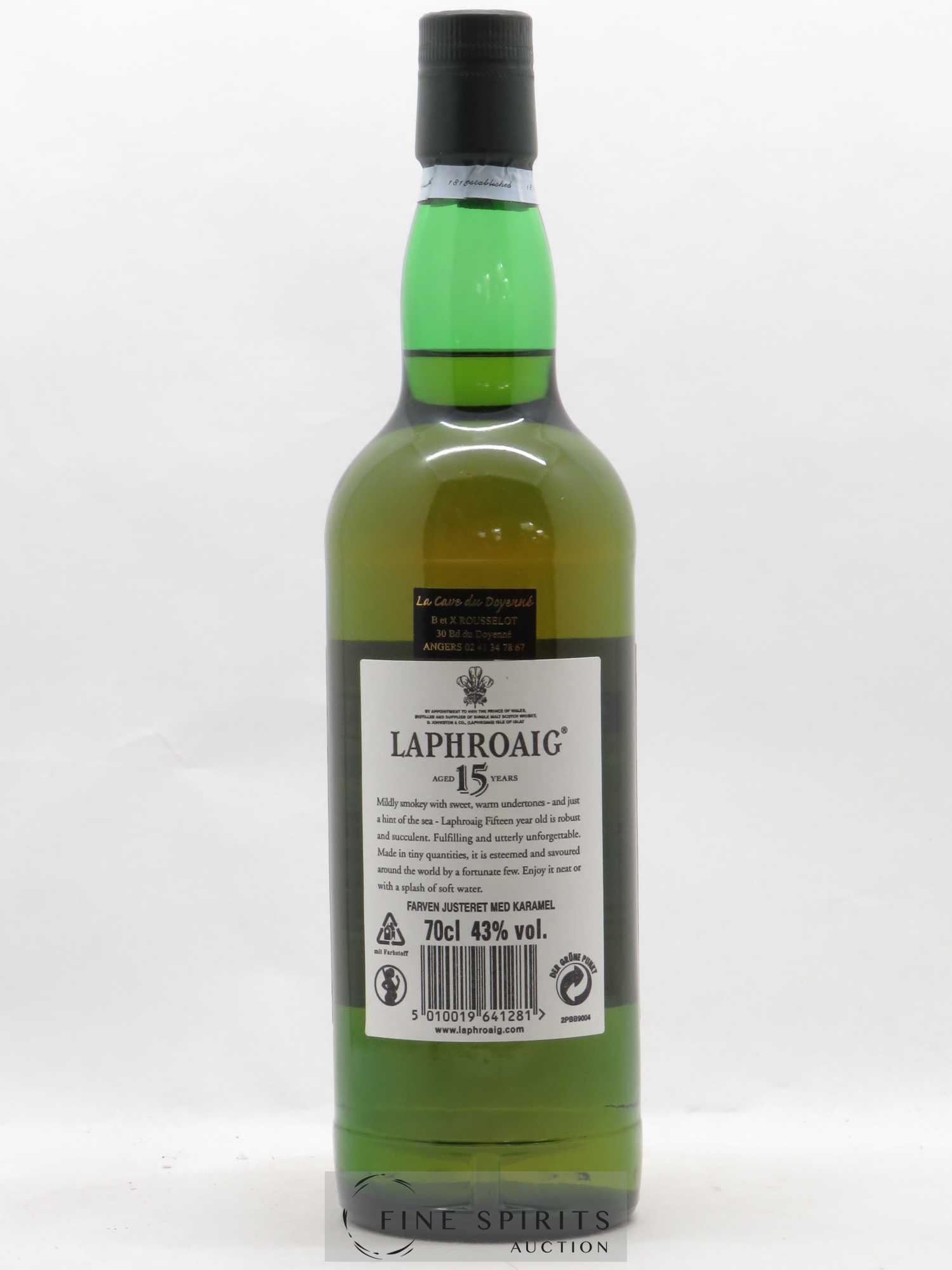 Laphroaig 15 years Of. - Lot de 1 bouteille - 2