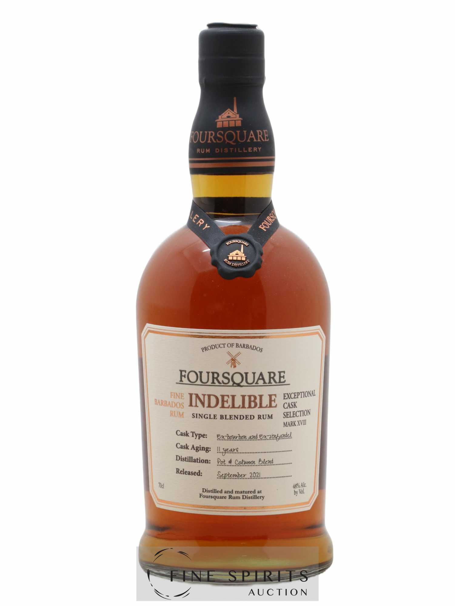 Foursquare 11 years Of. Indelible Mark XVIII - bottled 2021 Exceptional Cask Selection - Lot de 1 bouteille - 0
