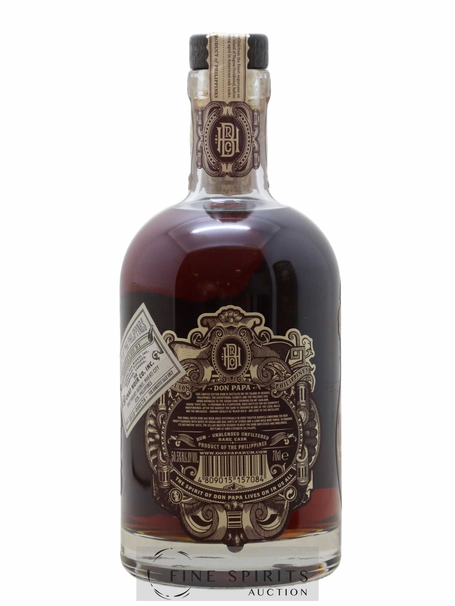 Don Papa Of. Rare Cask Unblended Unfilterred - Lot de 1 bouteille - 2