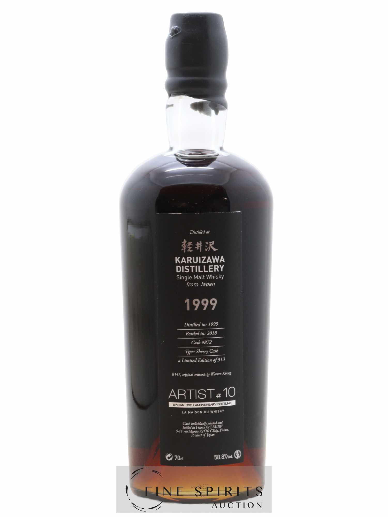 Karuizawa 1999 Of. Artist n°10 Cask n°872 - One of 313 - bottled 2018 LMDW - Lot de 1 bouteille - 2