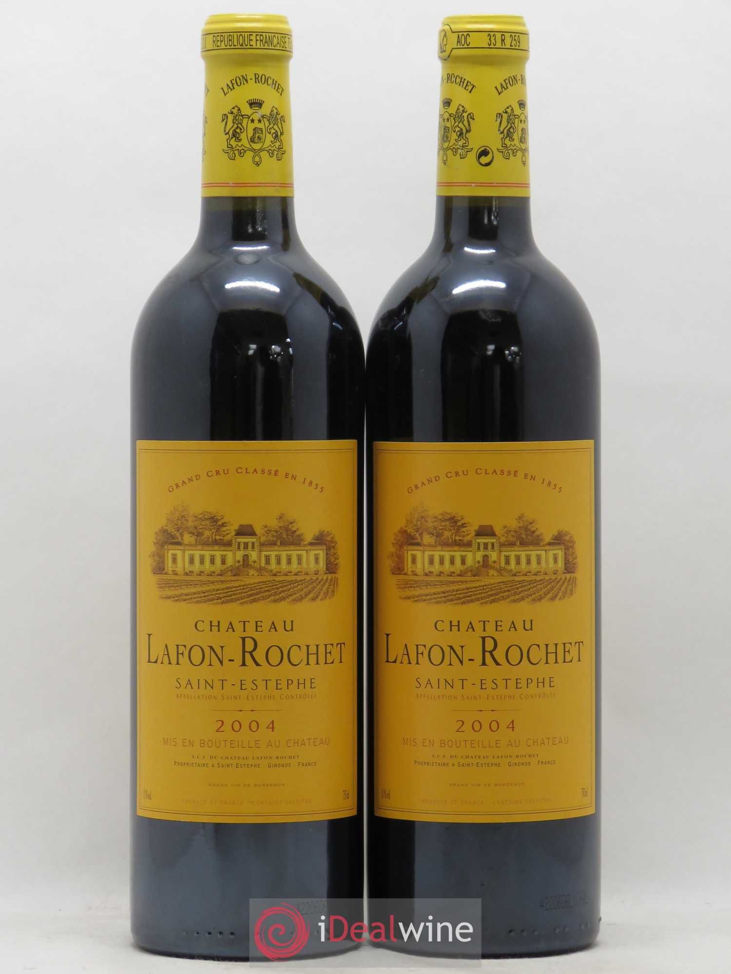Château Lafon Rochet 4ème Grand Cru Classé 2004 - Lot de 2 bouteilles - 0