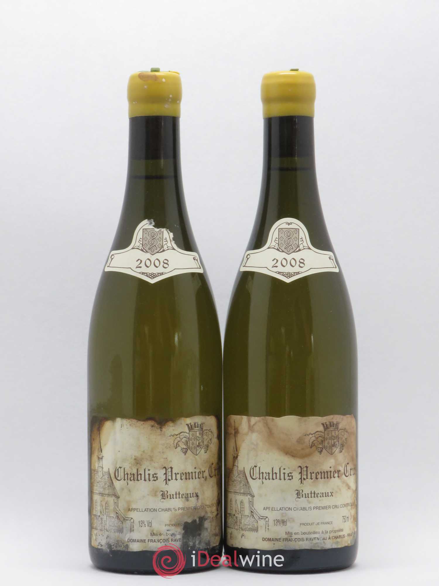 Chablis 1er Cru Butteaux Raveneau (Domaine) 2008 - Lot de 2 bouteilles - 0