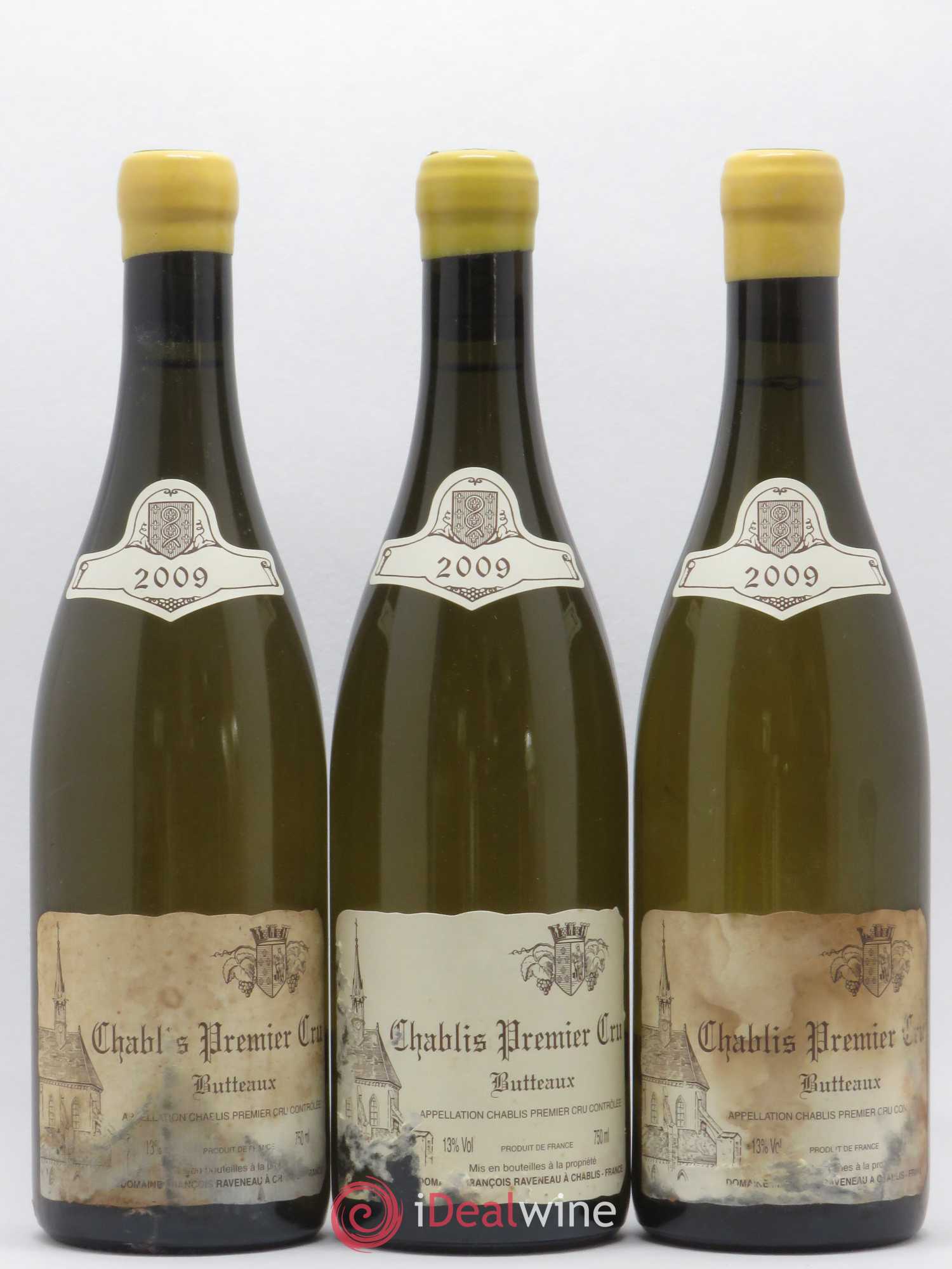 Chablis 1er Cru Butteaux Raveneau (Domaine) 2009 - Lot de 3 bouteilles - 0