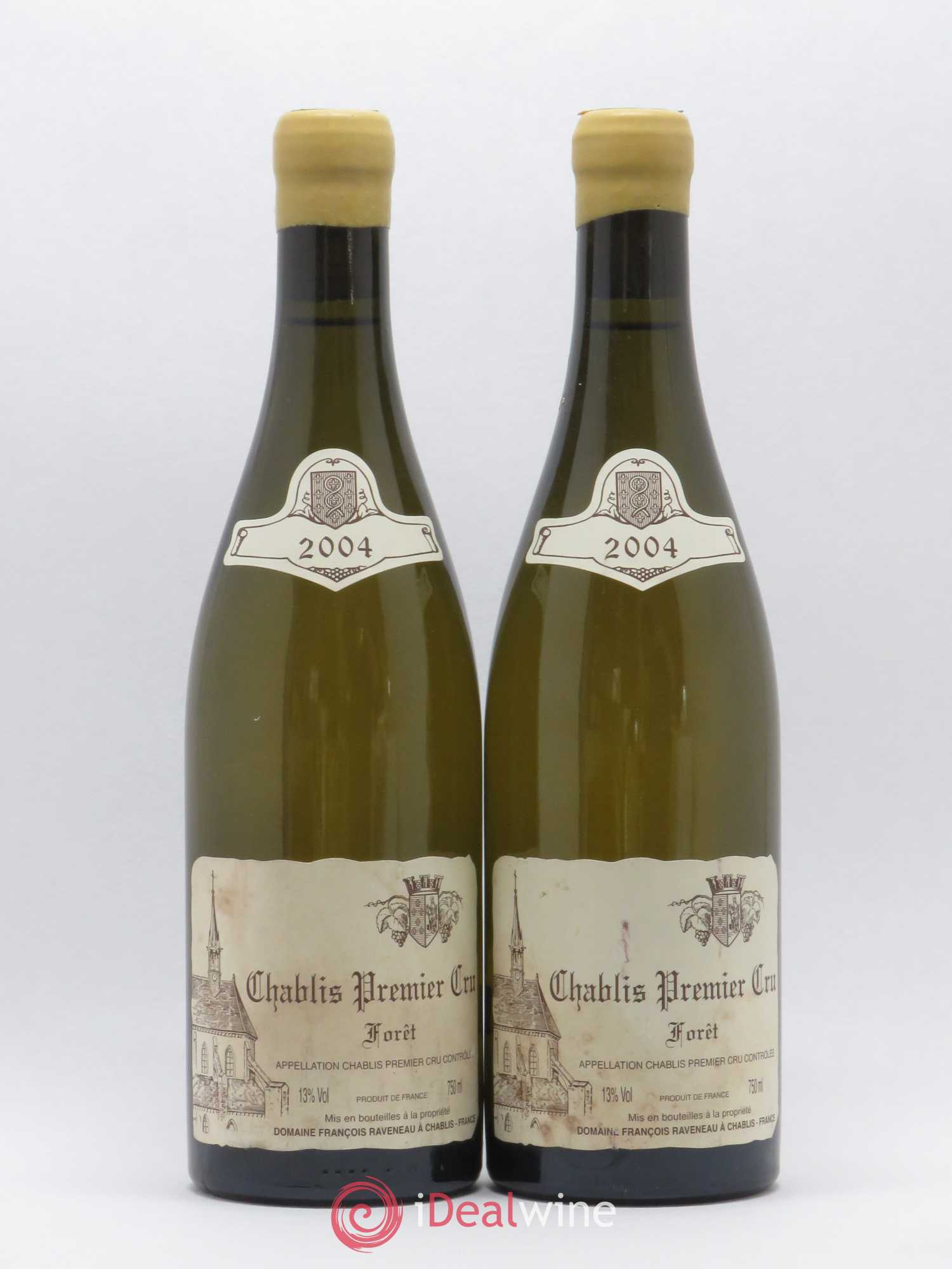 Chablis 1er Cru Forêt Raveneau (Domaine) 2004 - Lot de 2 bouteilles - 0