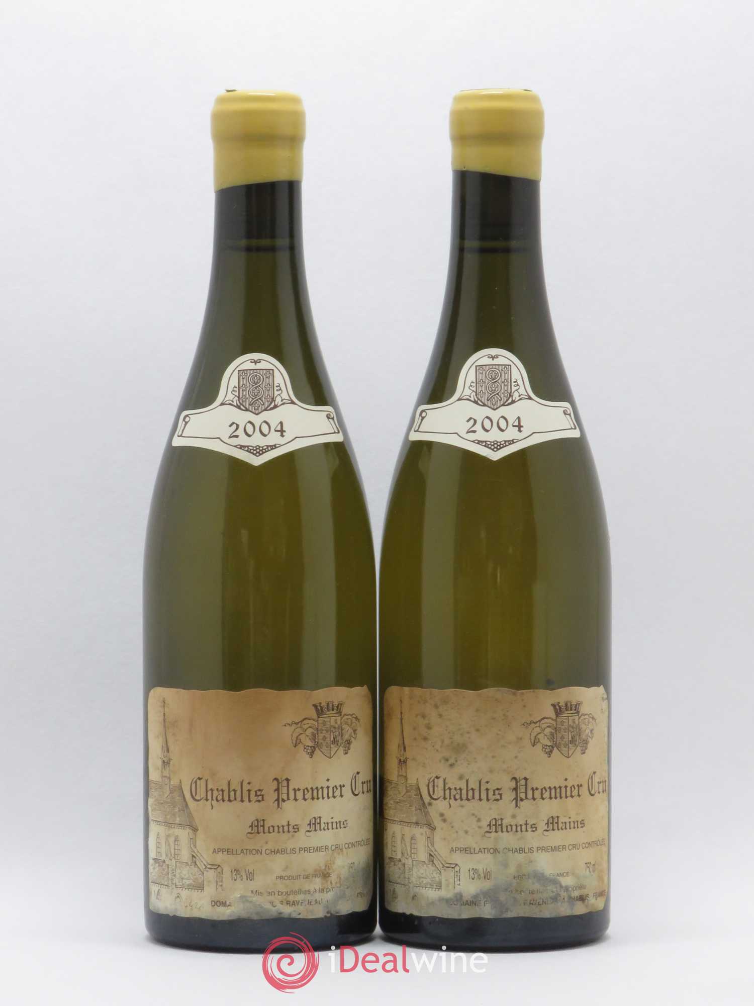 Chablis 1er Cru Monts Mains Raveneau (Domaine) 2004 - Lot de 2 bouteilles - 0