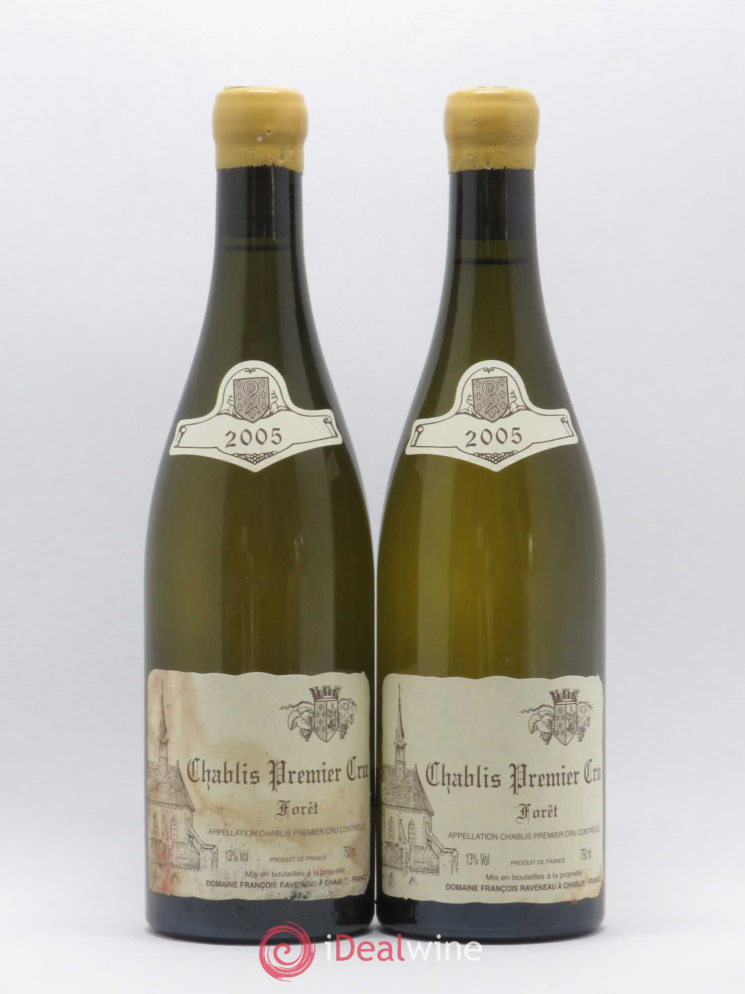 Chablis 1er Cru Forêt Raveneau (Domaine) 2005 - Lot de 2 bouteilles - 0