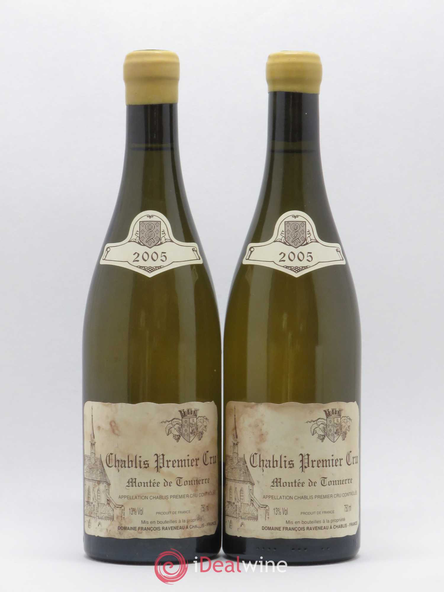 Chablis 1er Cru Montée de Tonnerre Raveneau (Domaine) 2005 - Lot de 2 bouteilles - 0