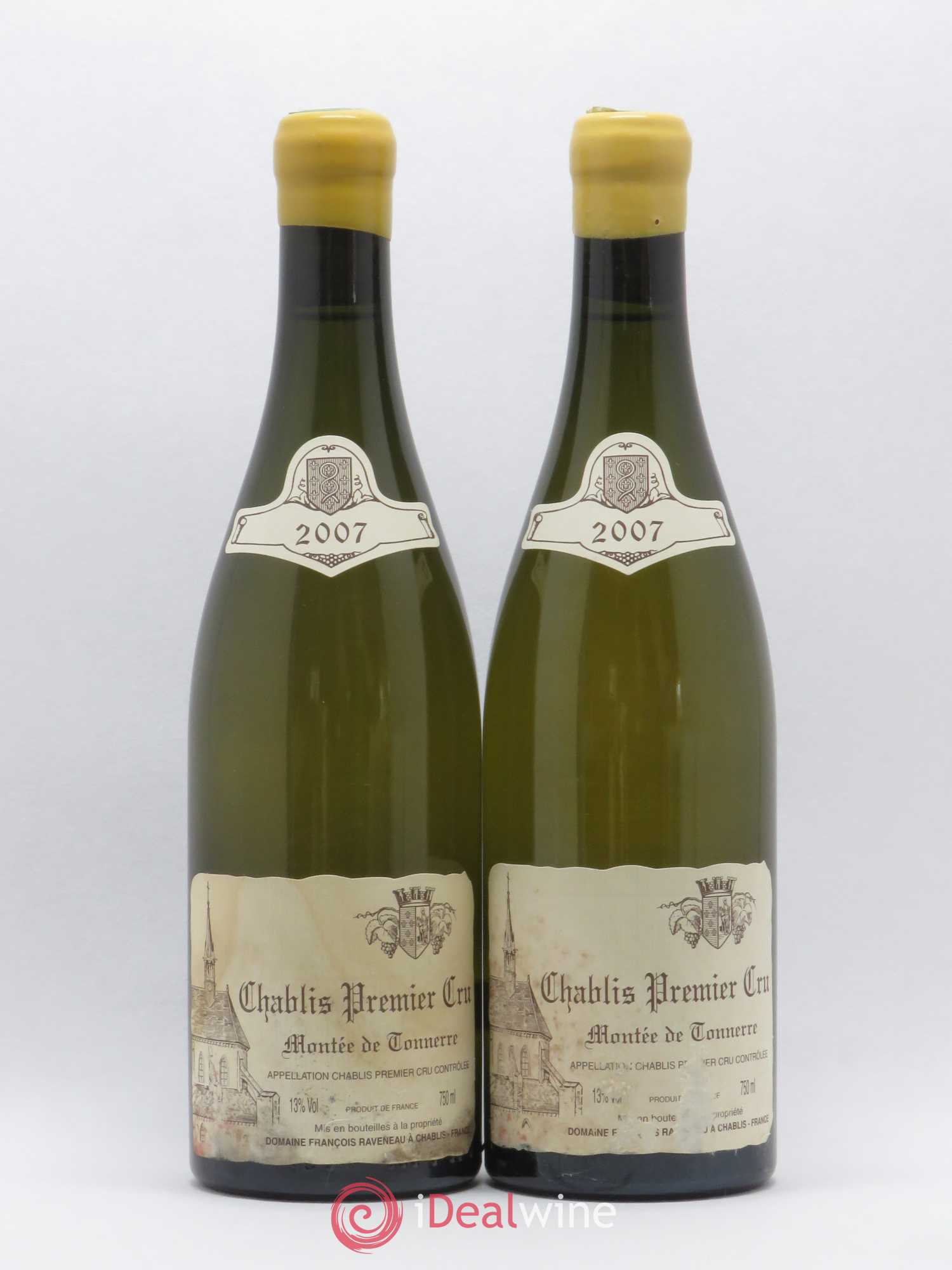 Chablis 1er Cru Montée de Tonnerre Raveneau (Domaine) 2007 - Lot de 2 bouteilles - 0