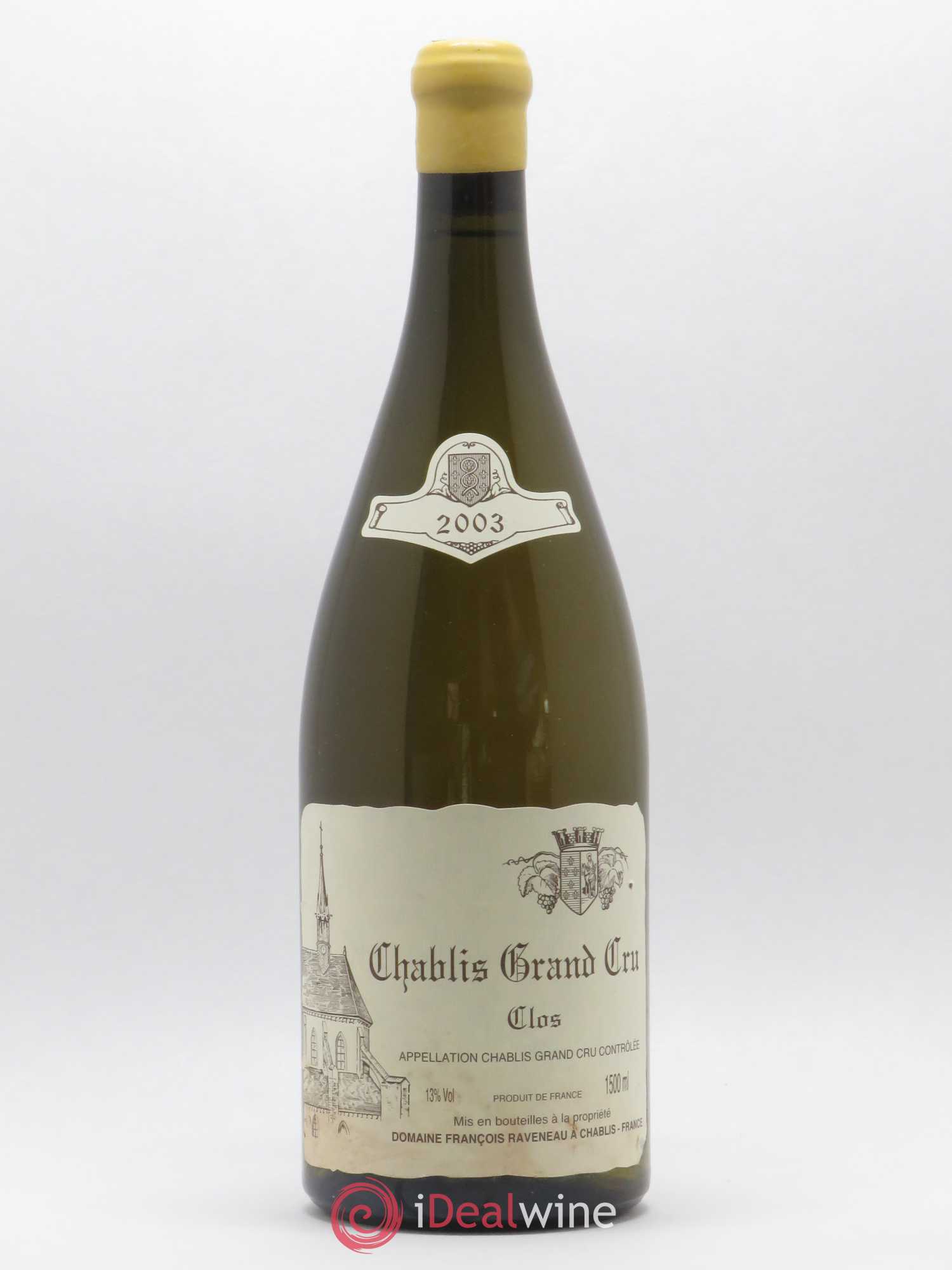 Chablis Grand Cru Clos Raveneau (Domaine) 2003 - Lot de 1 magnum - 0