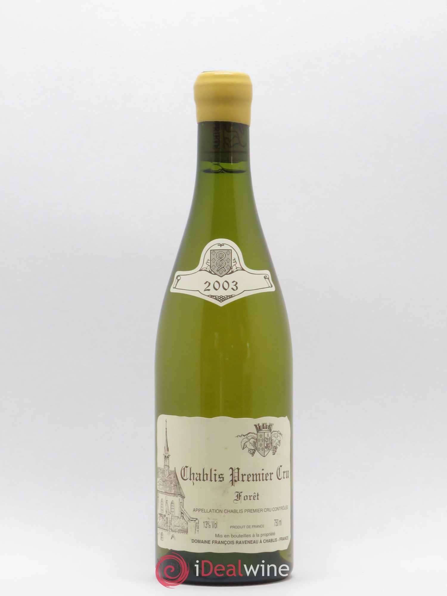 Chablis 1er Cru Forêt Raveneau (Domaine) 2003 - Lot de 1 bouteille - 0
