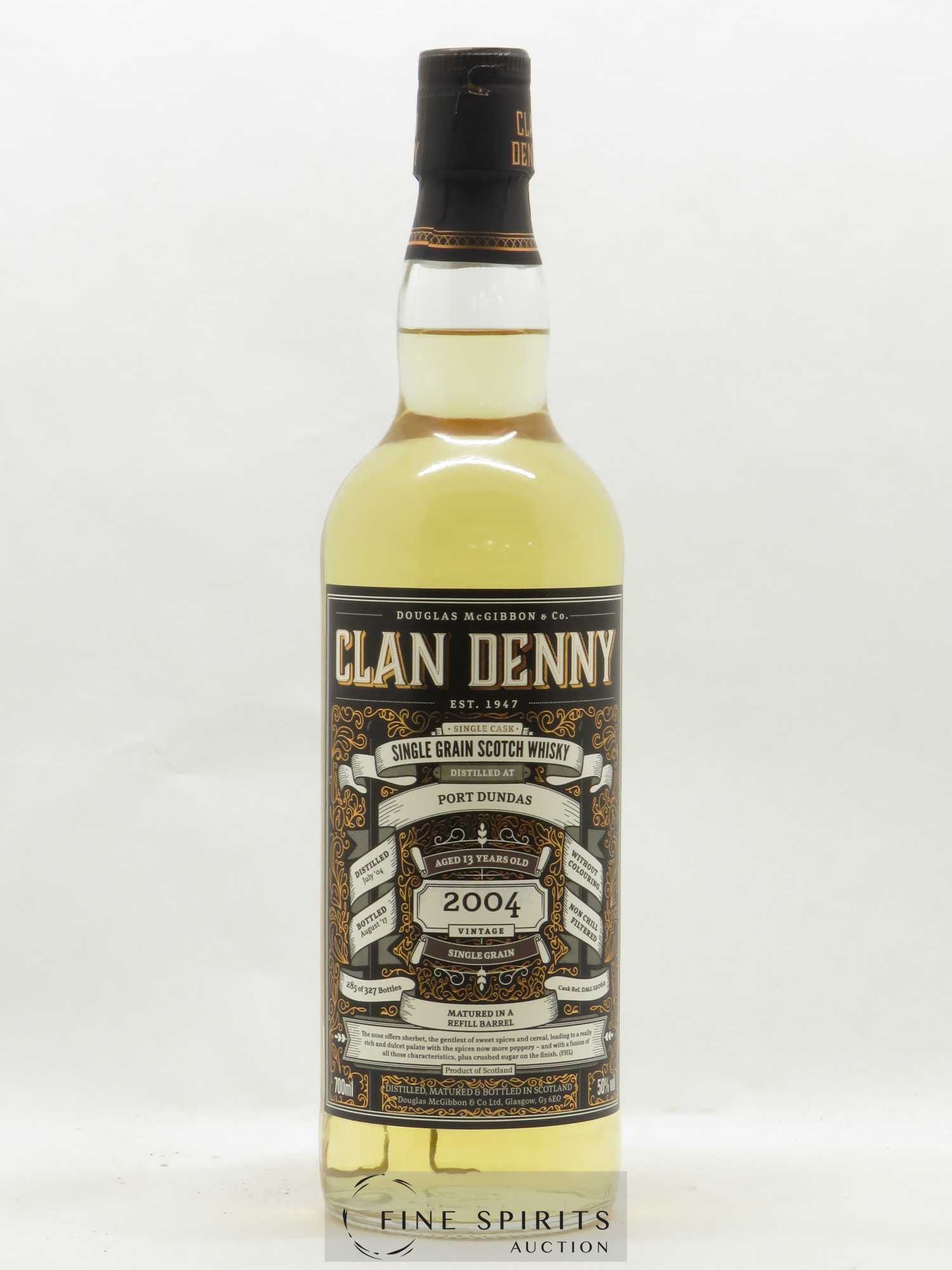 Port Dundas 13 years 2004 Douglas Laing Clan Denny - Lot de 1 bouteille - 1