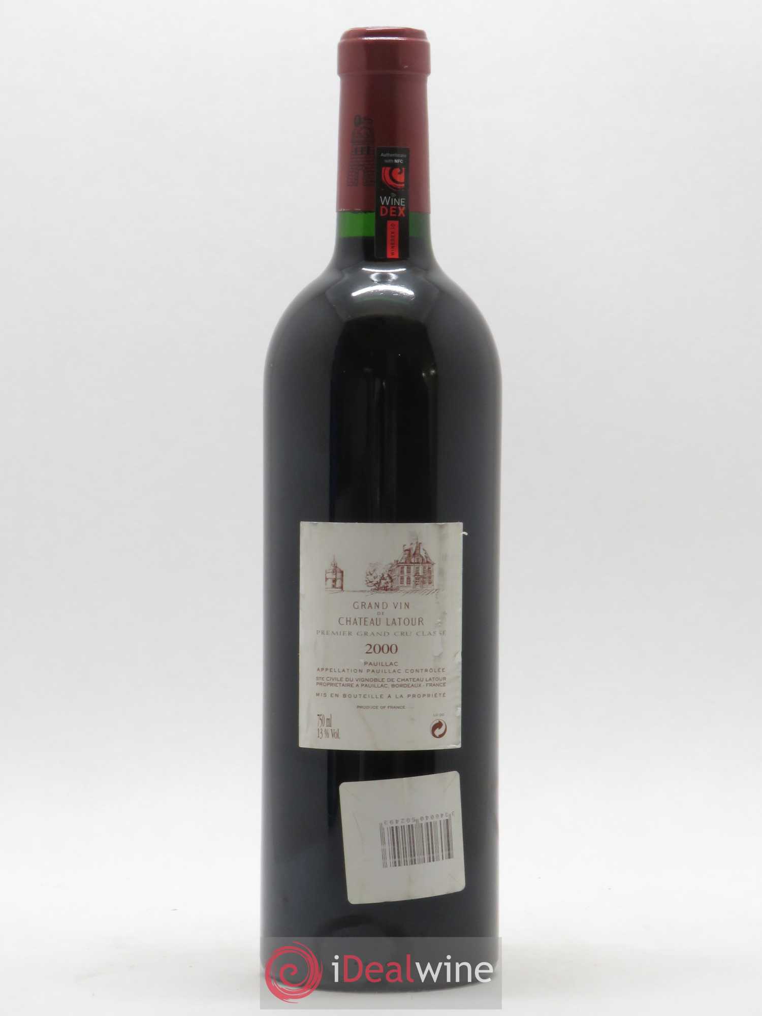 Château Latour 1er Grand Cru Classé 2000 - Lot de 1 bouteille - 1