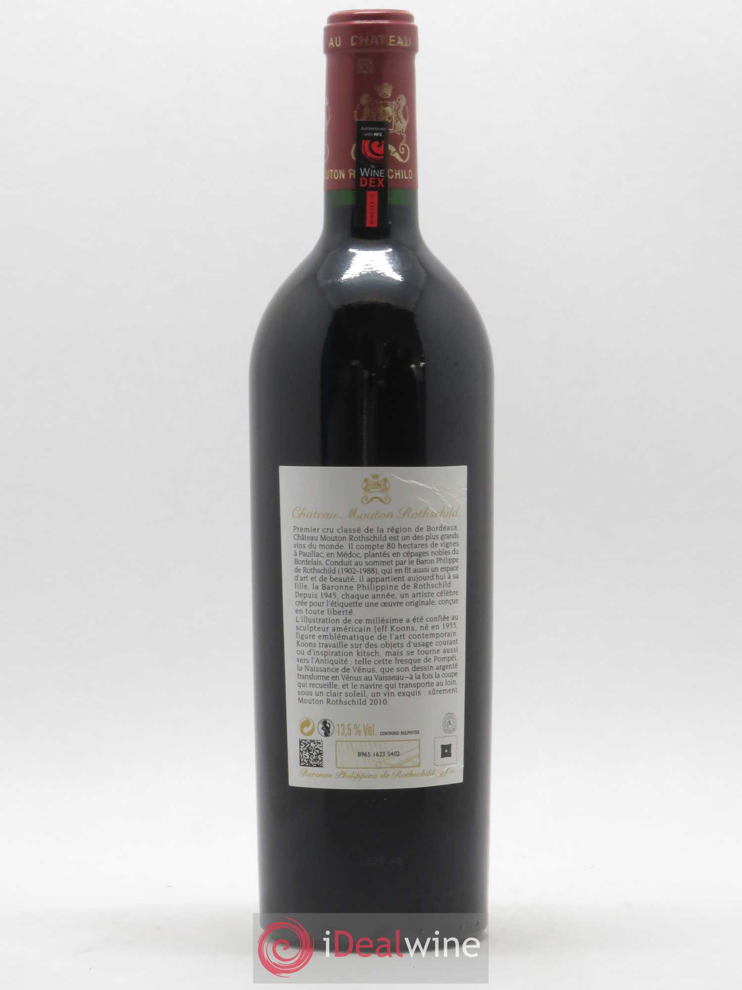 Château Mouton Rothschild 1er Grand Cru Classé 2010 - Lot de 1 bouteille - 1