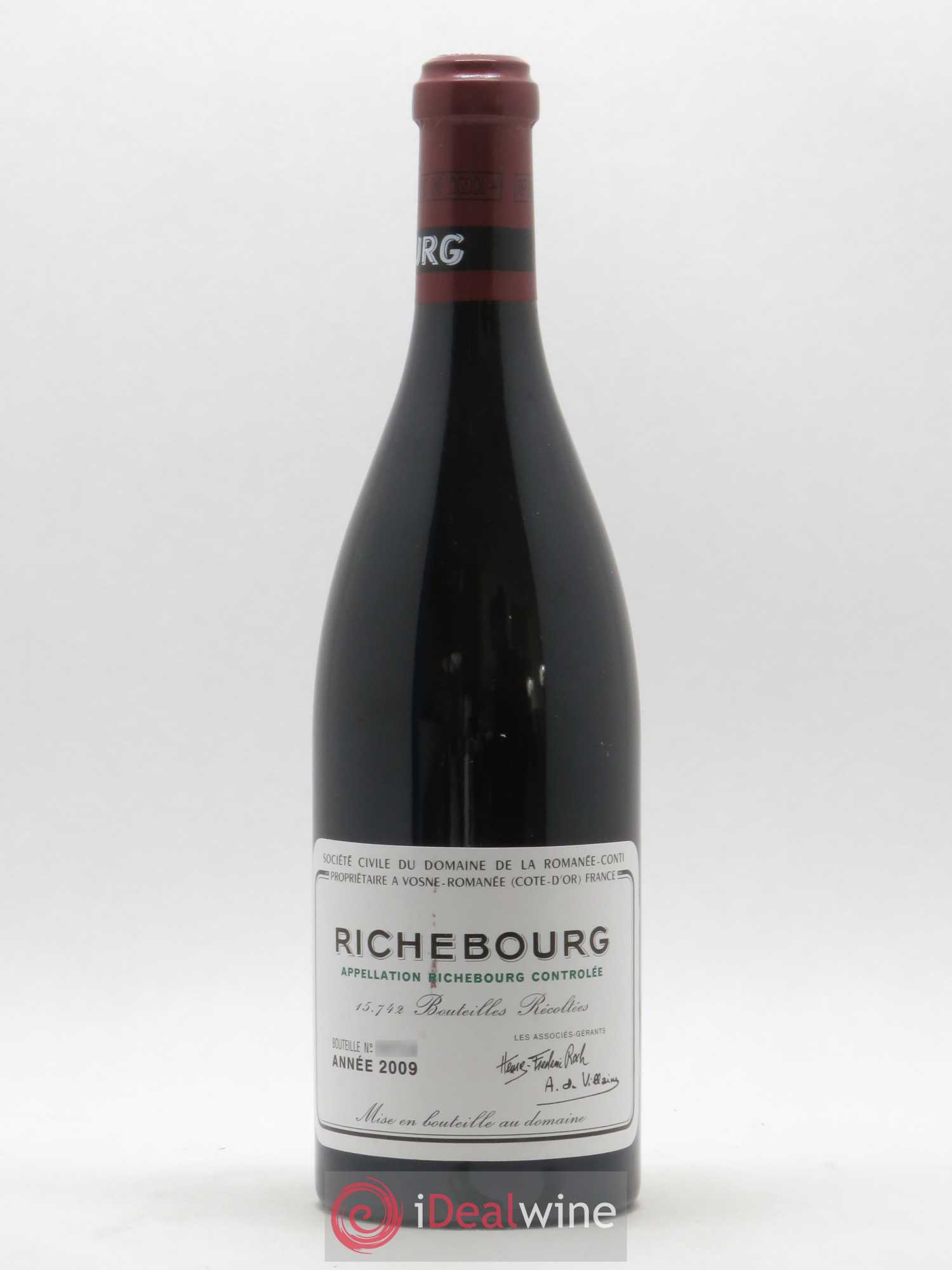 Richebourg Grand Cru Domaine de la Romanée-Conti 2009 - Lot de 1 bouteille - 0