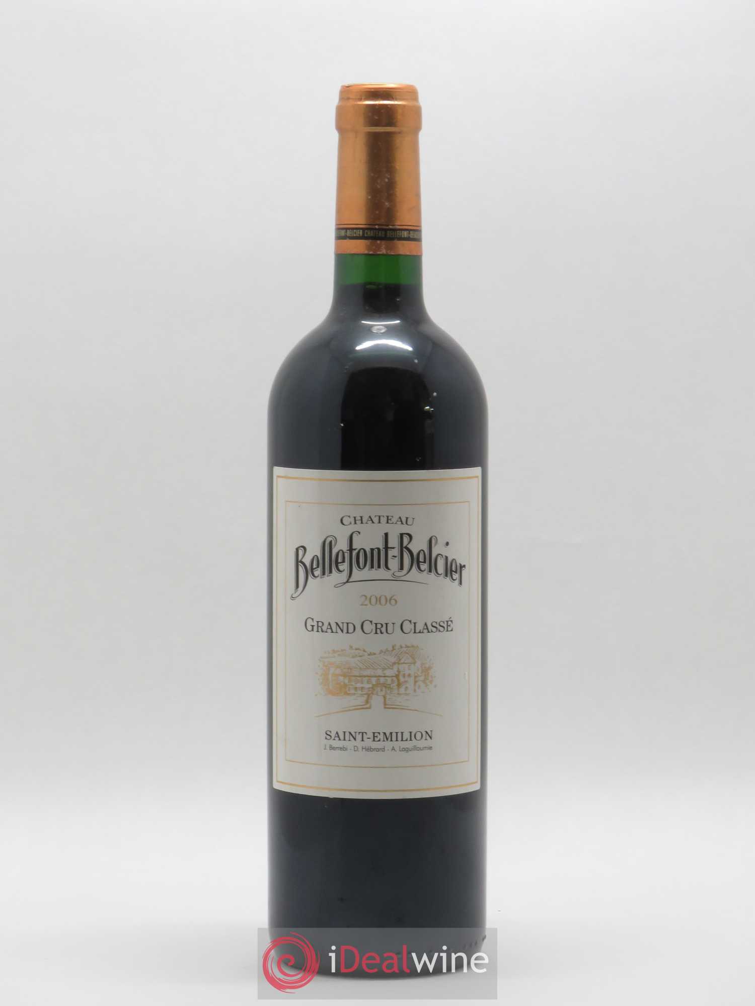 Château Bellefont-Belcier Grand Cru Classé 2006 - Lot de 1 bouteille - 0