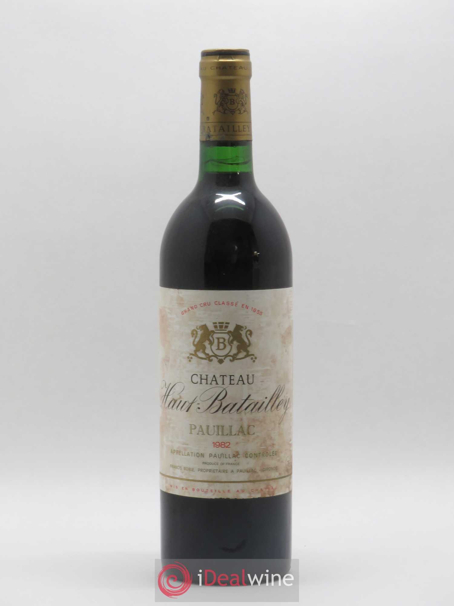 Château Haut Batailley 5ème Grand Cru Classé 1982 - Lot de 1 bouteille - 0