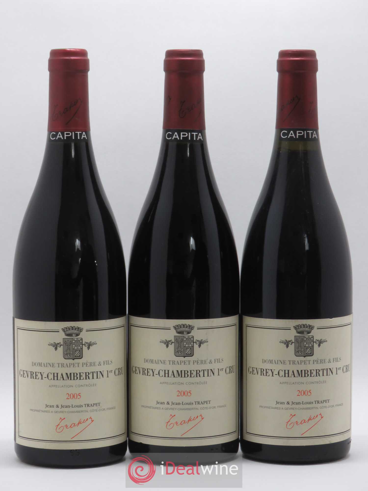 Gevrey-Chambertin 1er Cru Capita Domaine Trapet 2005 - Lot de 3 bouteilles - 0
