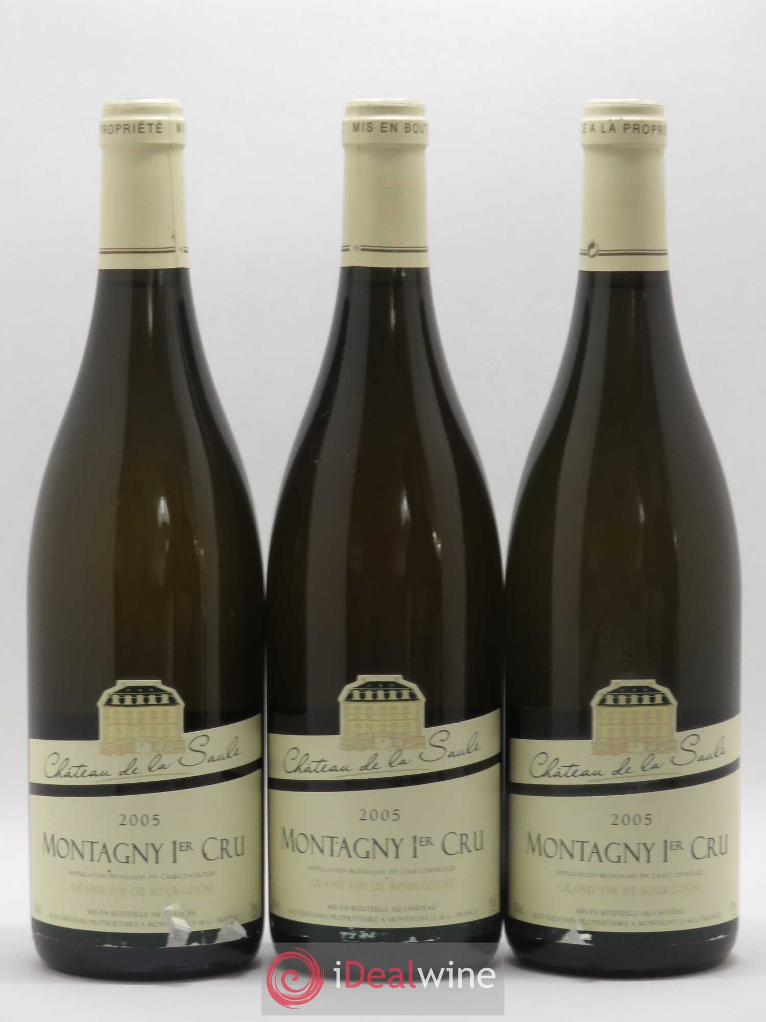 Montagny 1er Cru Château de la Saule 2005 - Posten von 3 Flaschen - 0