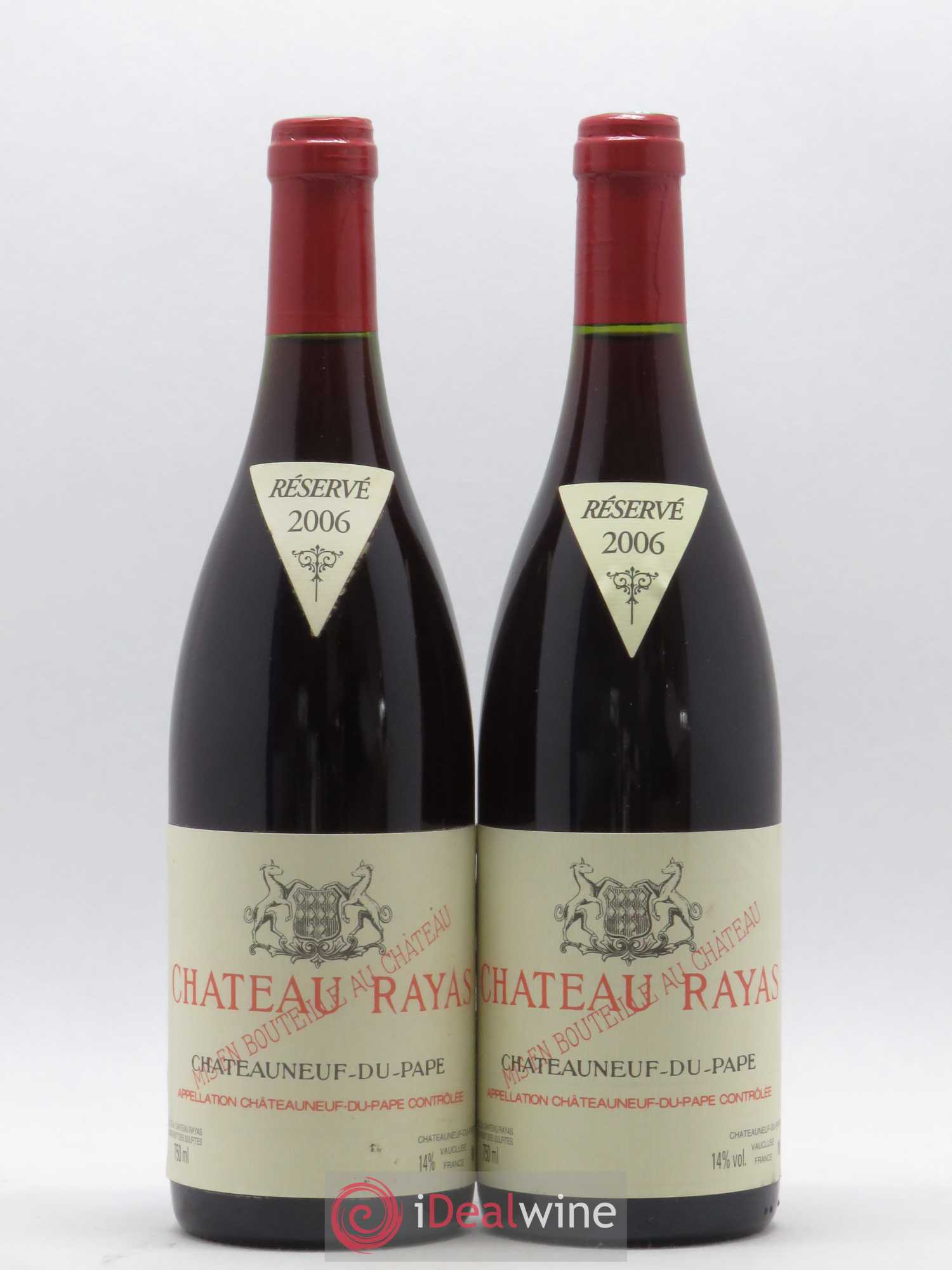 Châteauneuf-du-Pape Château Rayas Emmanuel Reynaud 2006 - Lot de 2 bouteilles - 0