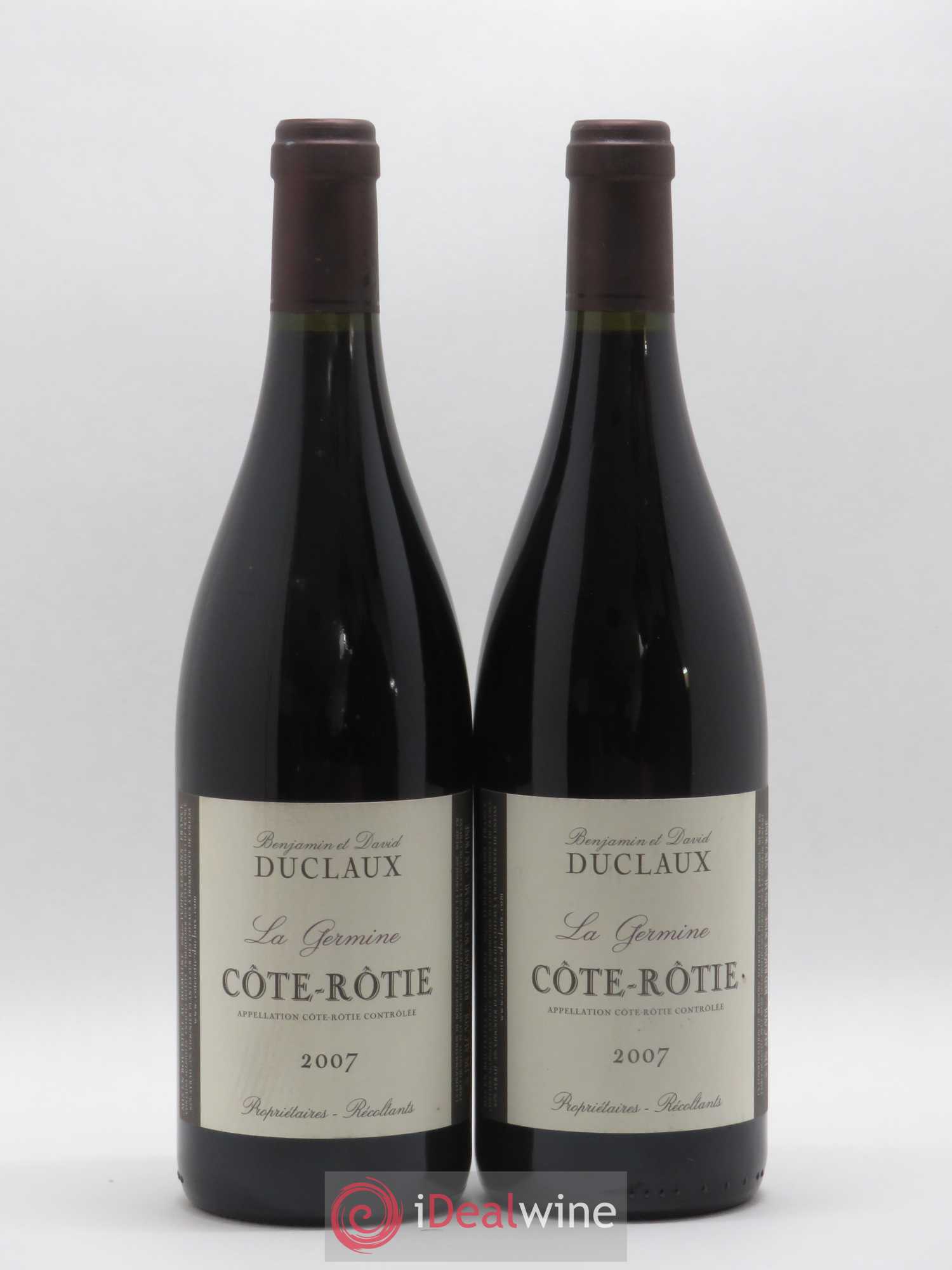 Côte-Rôtie La Germine Domaine Duclaux 2007 - Lot de 2 bouteilles - 0