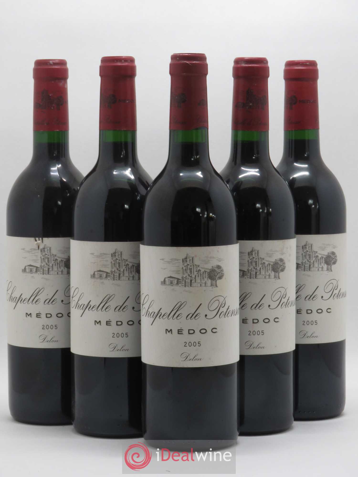 Chapelle de Potensac Second Vin 2005 - Lot de 5 bouteilles - 0