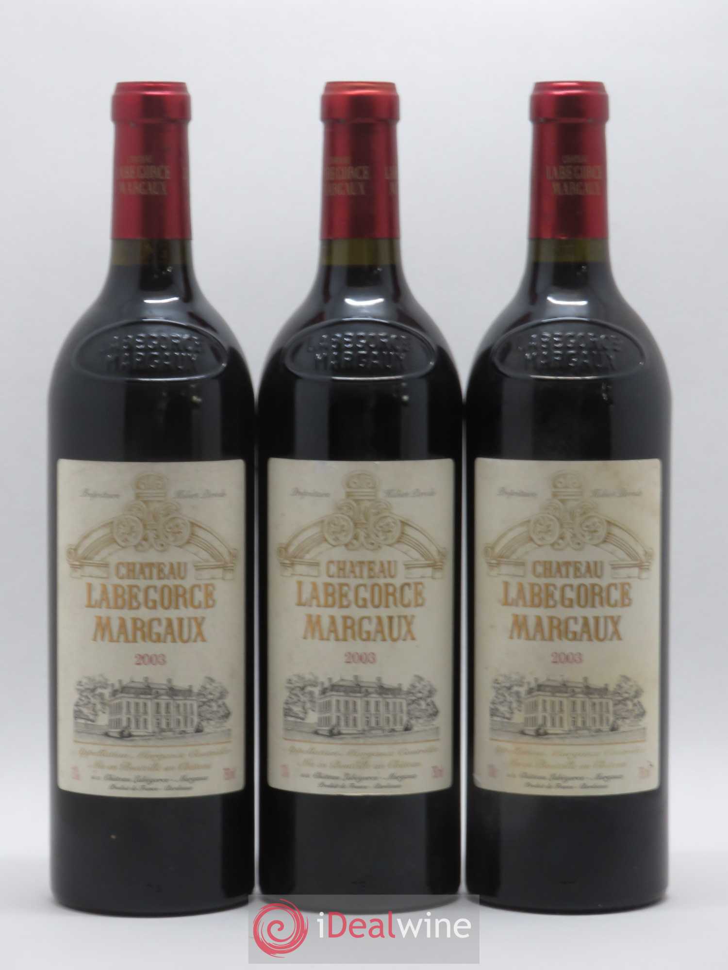 Château Labegorce Cru Bourgeois 2003 - Lot de 3 bouteilles - 0