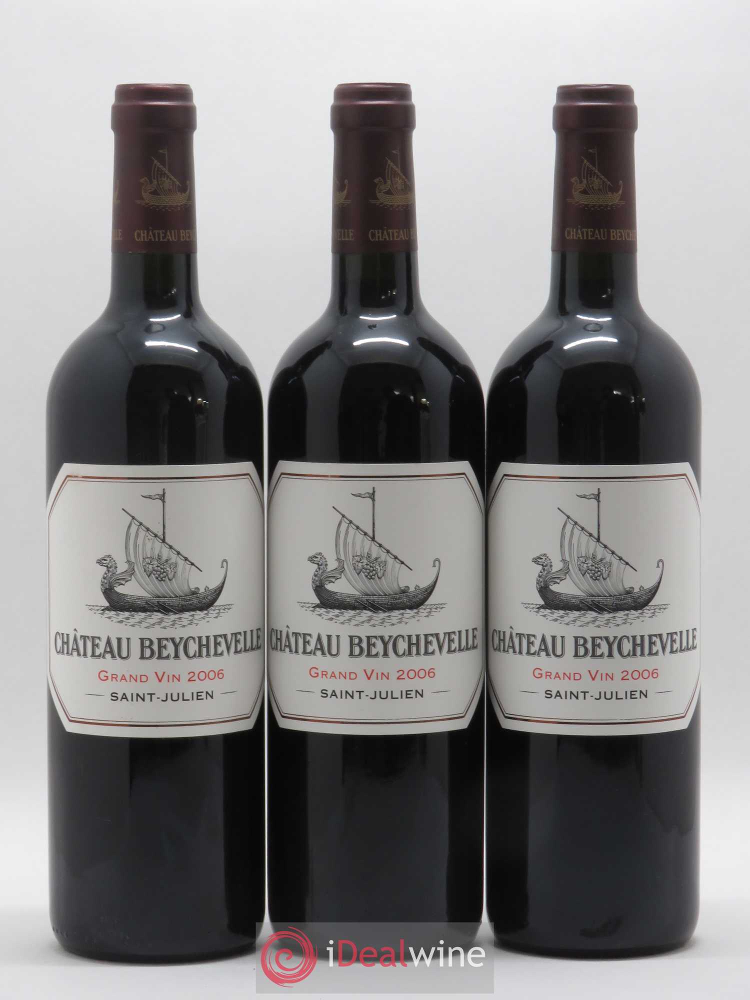 Château Beychevelle 4ème Grand Cru Classé 2006 - Lot de 3 bouteilles - 0