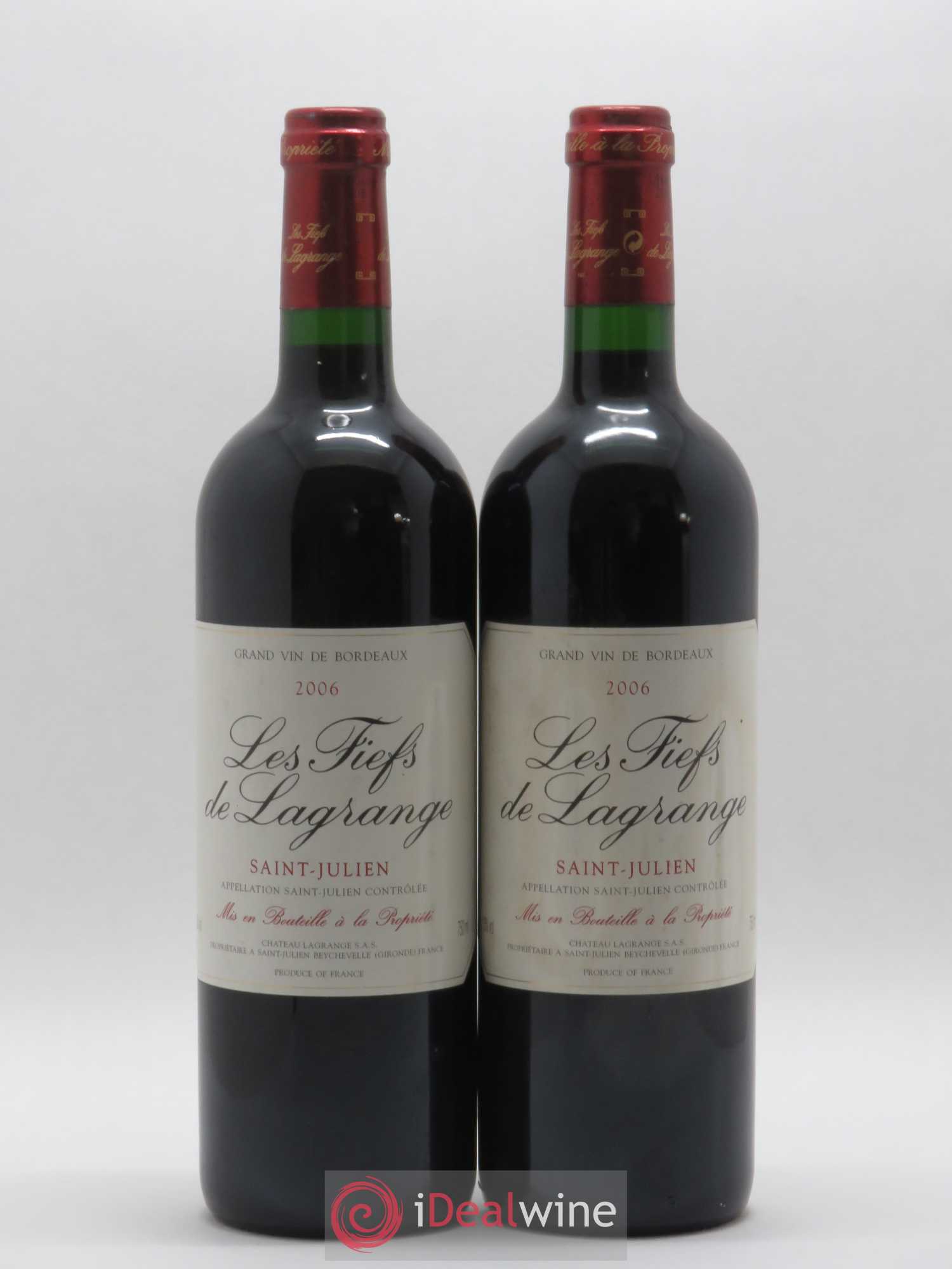 Les Fiefs de Lagrange Second Vin 2006 - Lot de 2 bouteilles - 0