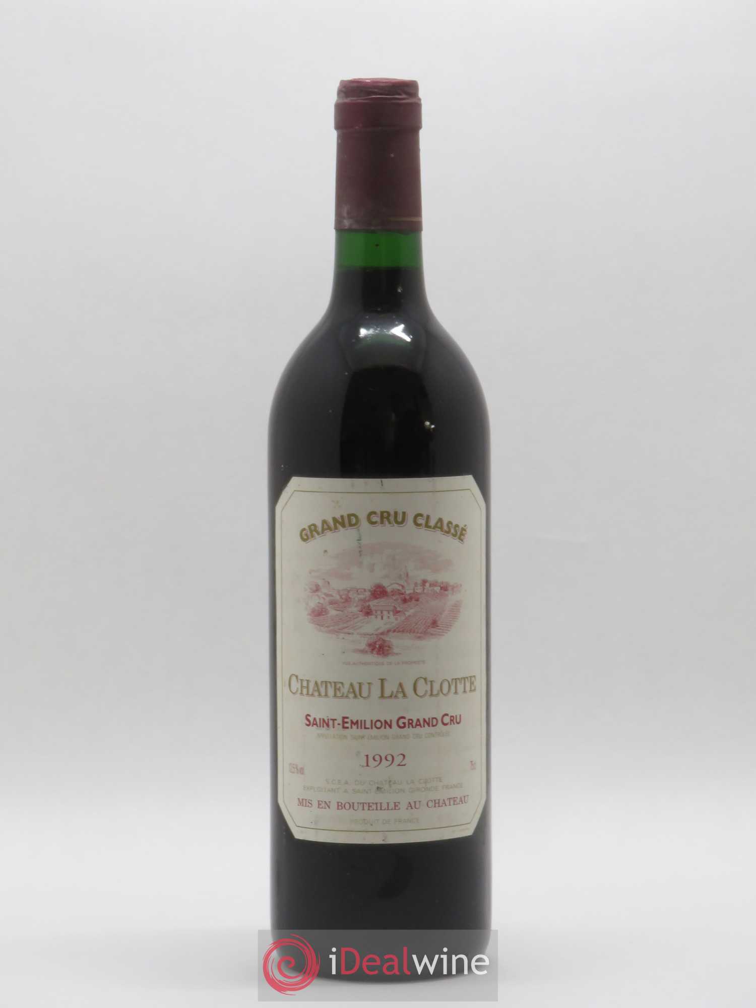 Château la Clotte 1992 - Lot de 1 bouteille - 0