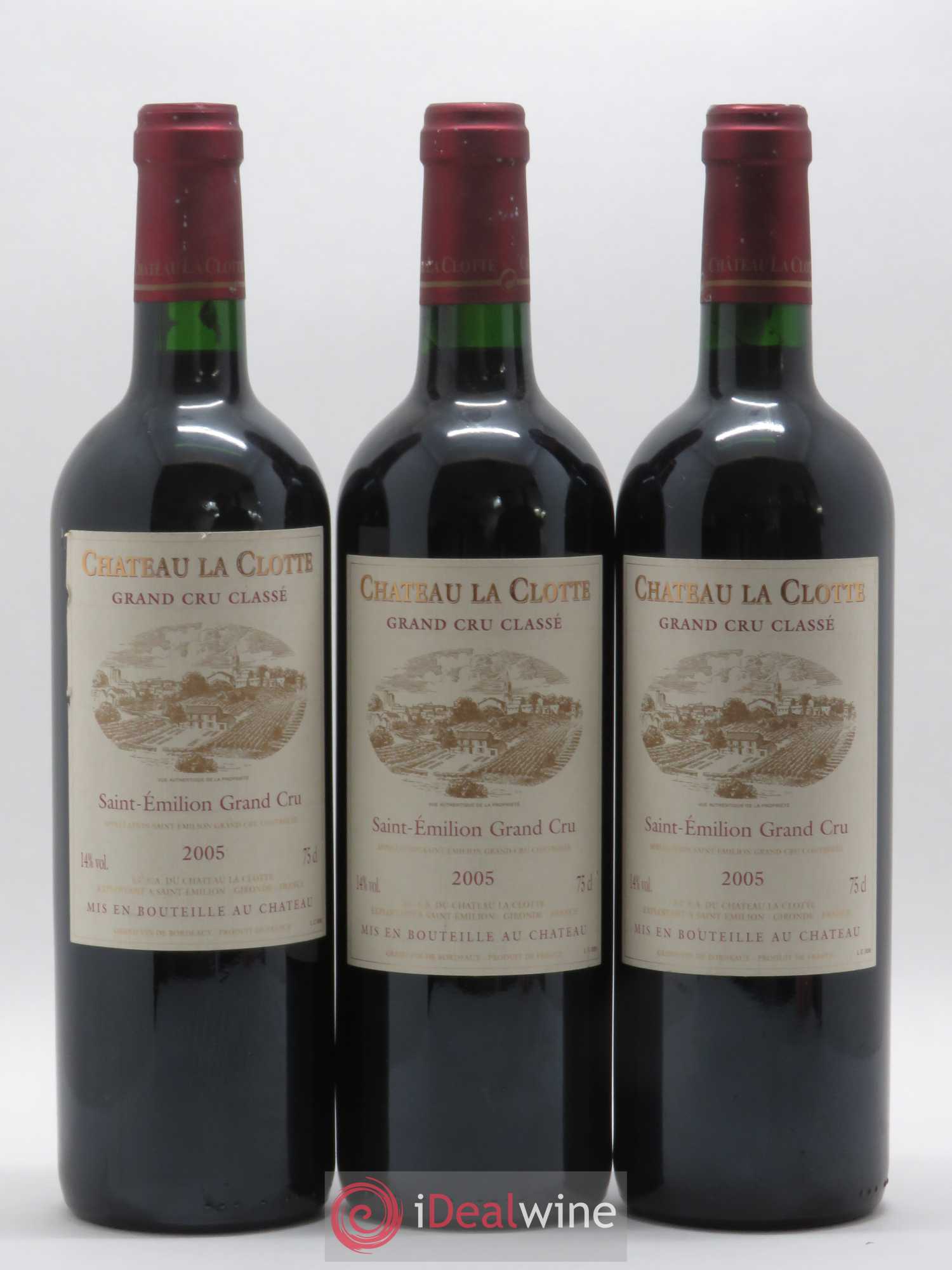 Château la Clotte 2005 - Lot de 3 bouteilles - 0