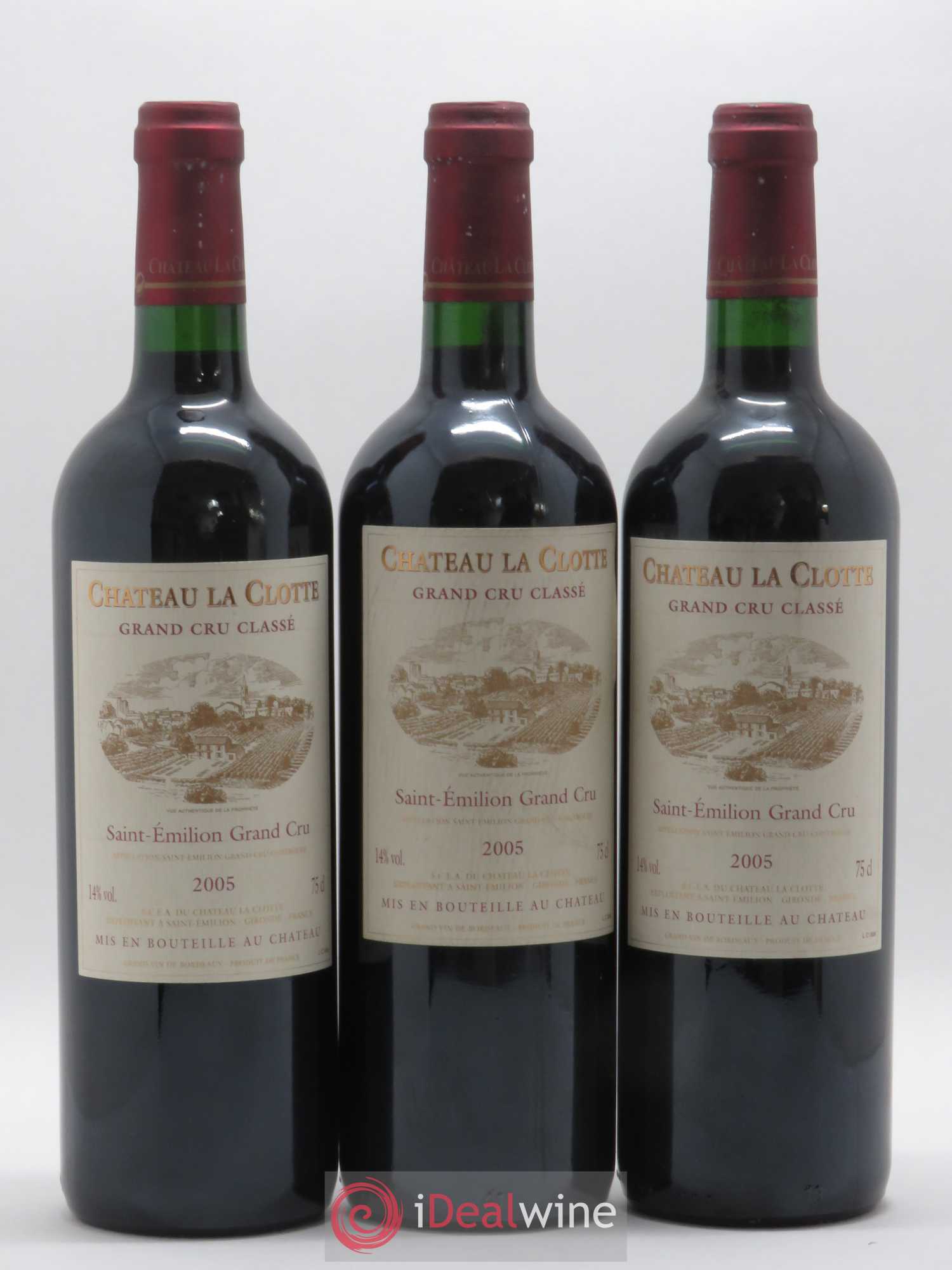 Château la Clotte 2005 - Lot de 3 bouteilles - 0