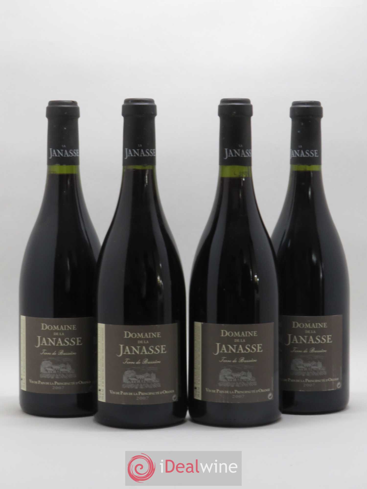 Principauté d'Orange Terre de Bussière La Janasse (Domaine de) (sans prix de réserve) 2007 - Lot de 4 bouteilles - 0