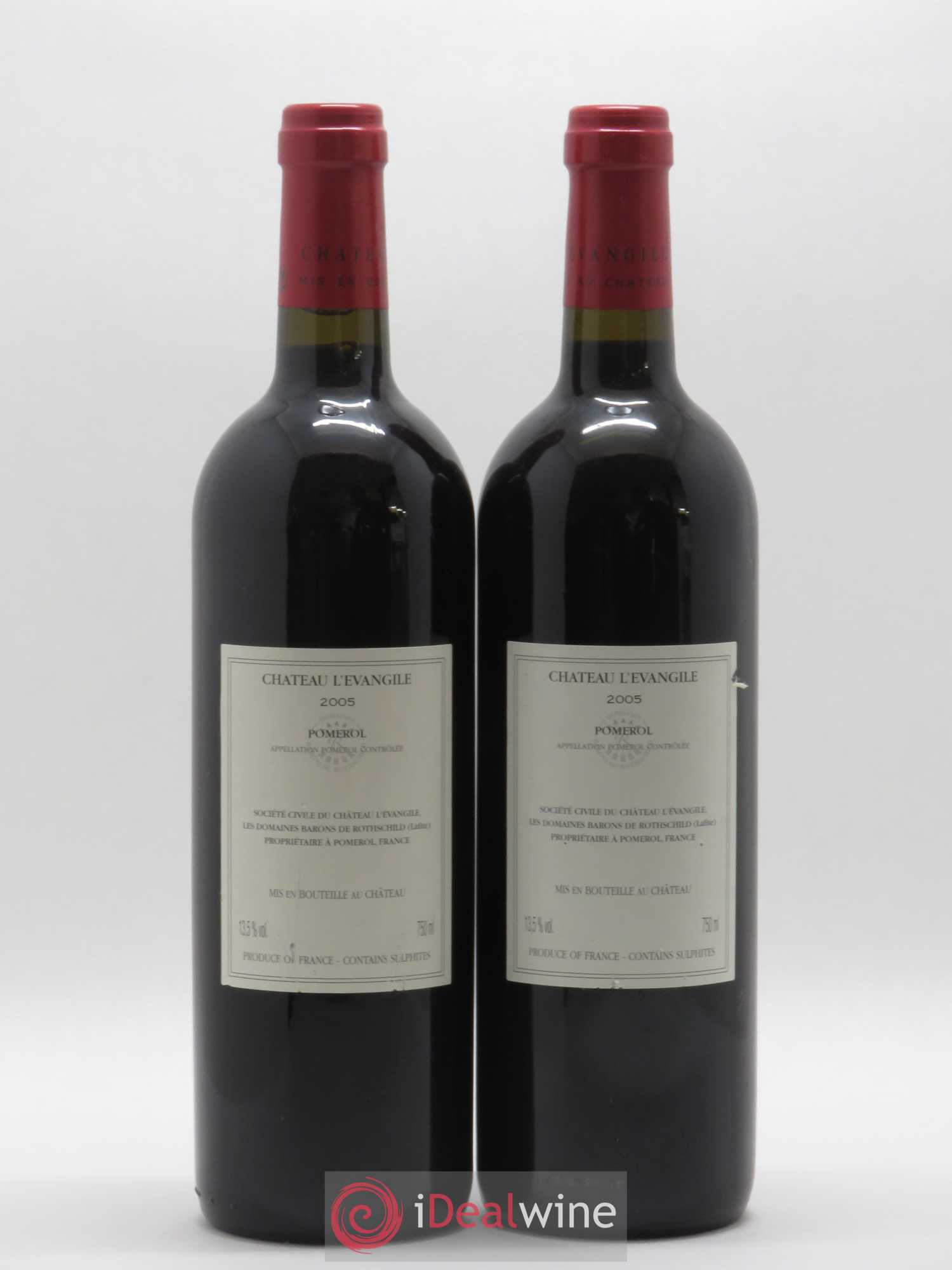 Château l' Évangile 2005 - Lot de 2 bouteilles - 1