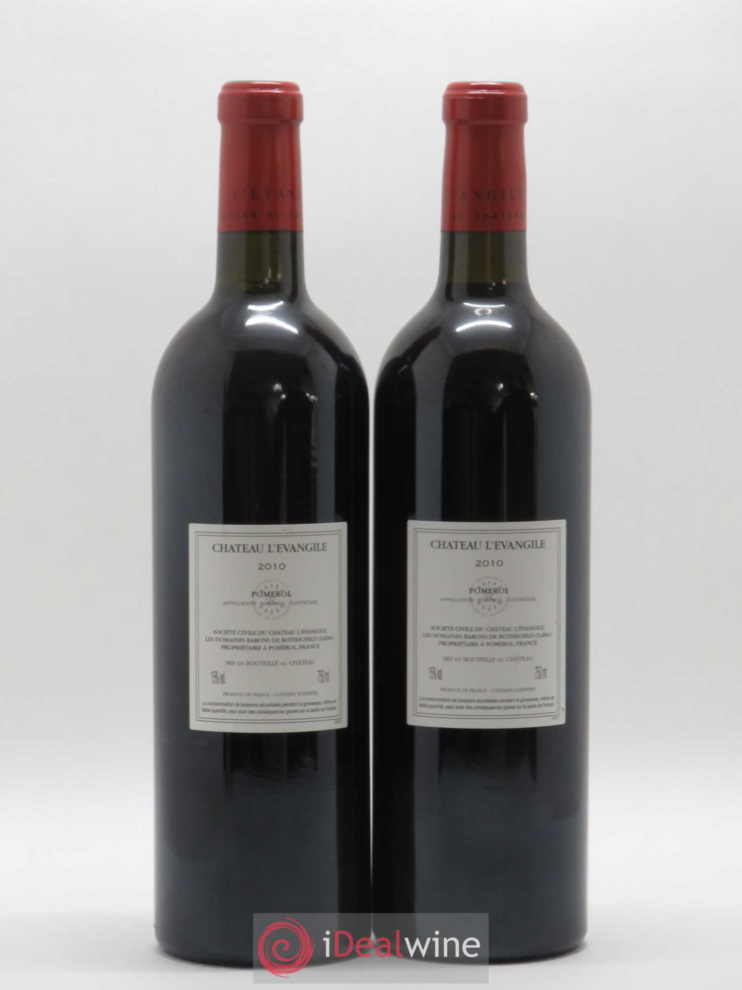 Château l' Évangile 2010 - Lot de 2 bouteilles - 1