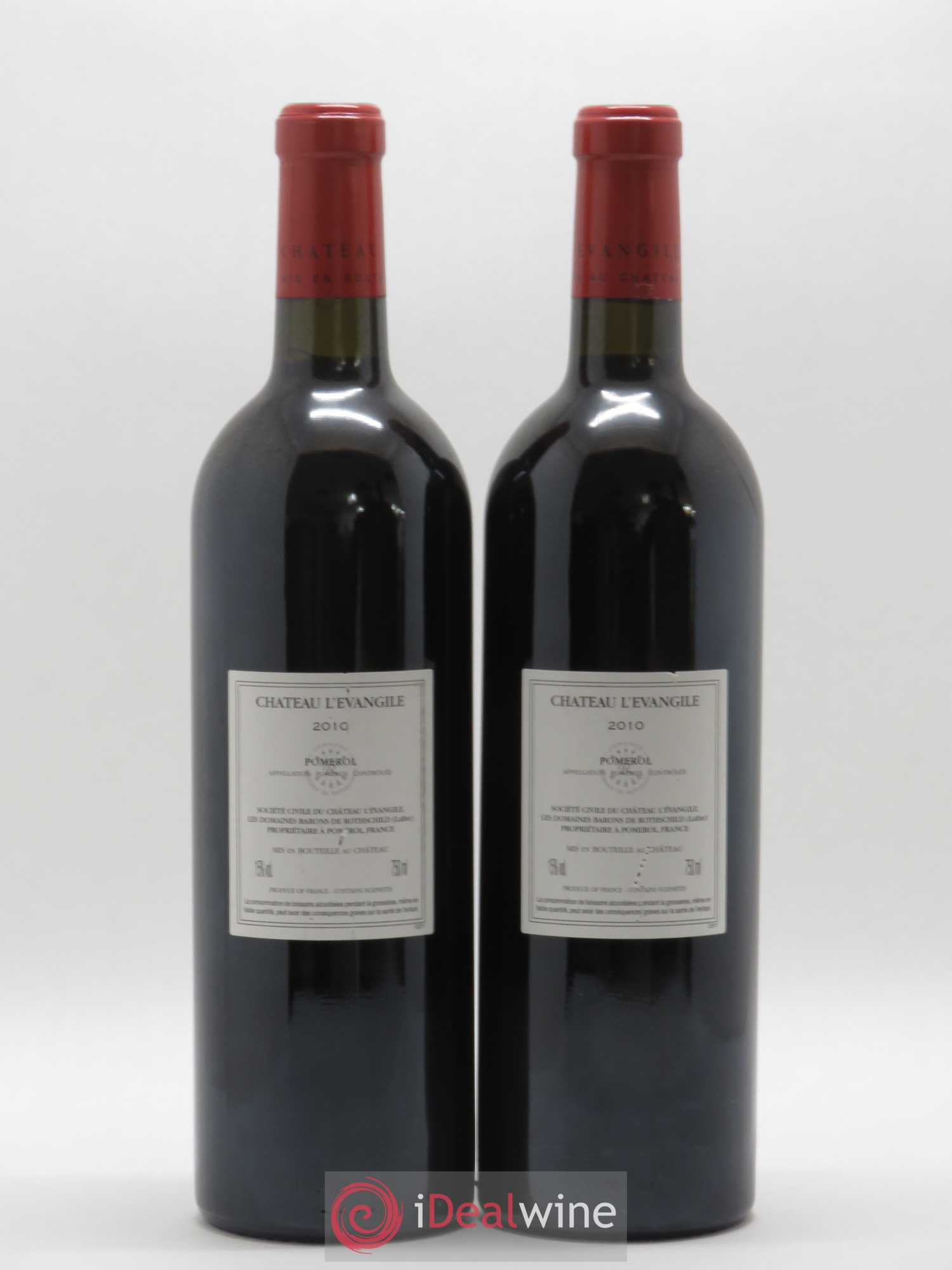 Château l' Évangile 2010 - Lot de 2 bouteilles - 1