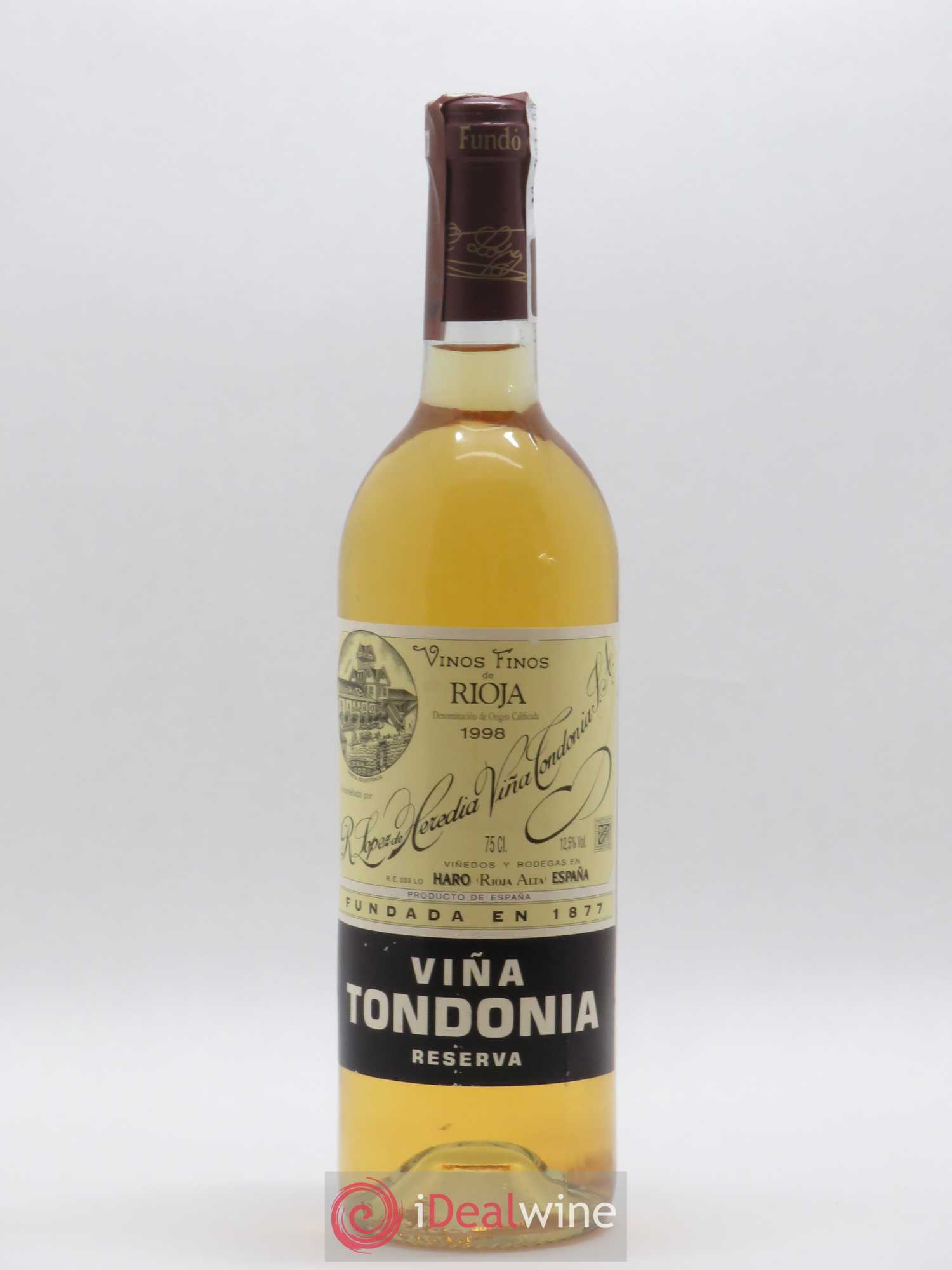 Rioja DOCA Reserva Vina Tondonia R. Lopez de Heredia 1998 - Posten von 1 Flasche - 0